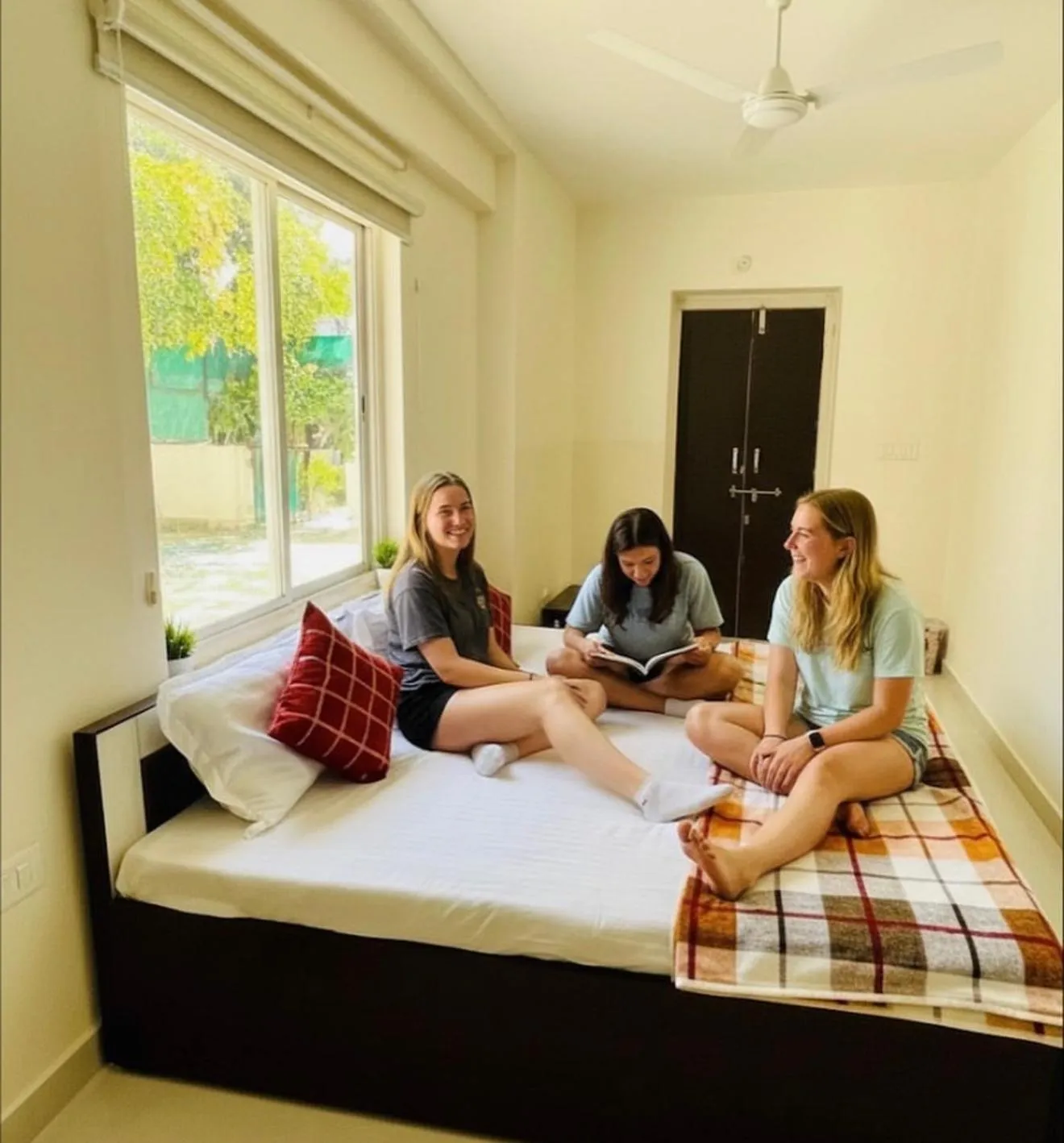 People, Bed in Hostel ivory