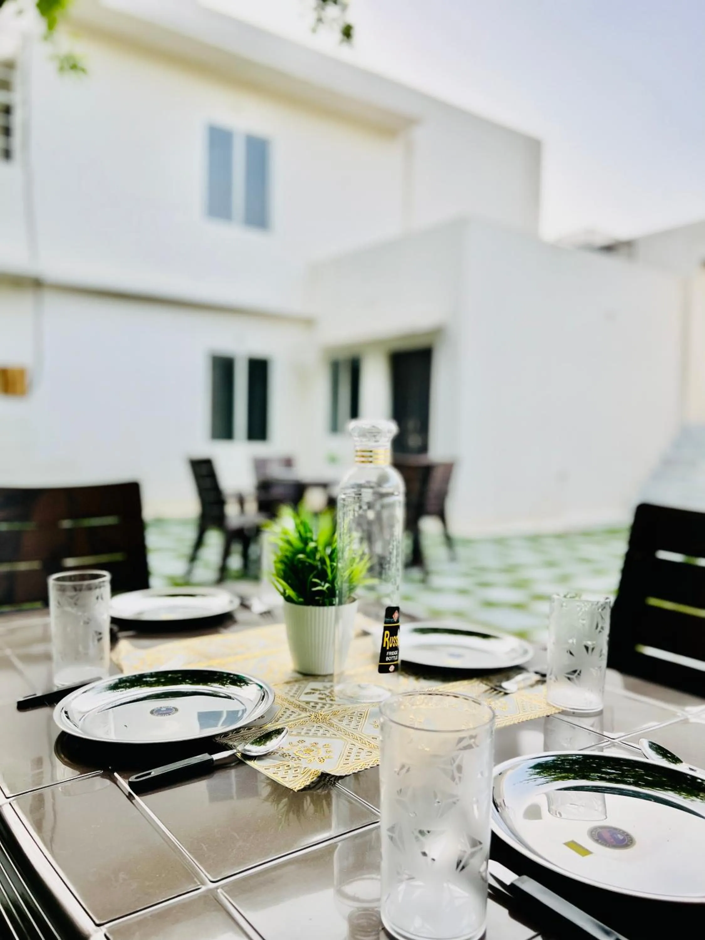 Patio in Hostel ivory