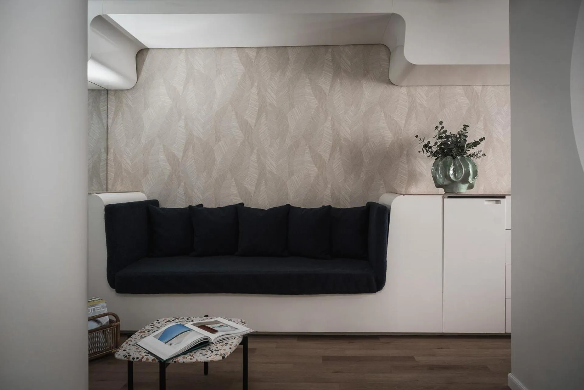 Seating area in DuoMo Hotel