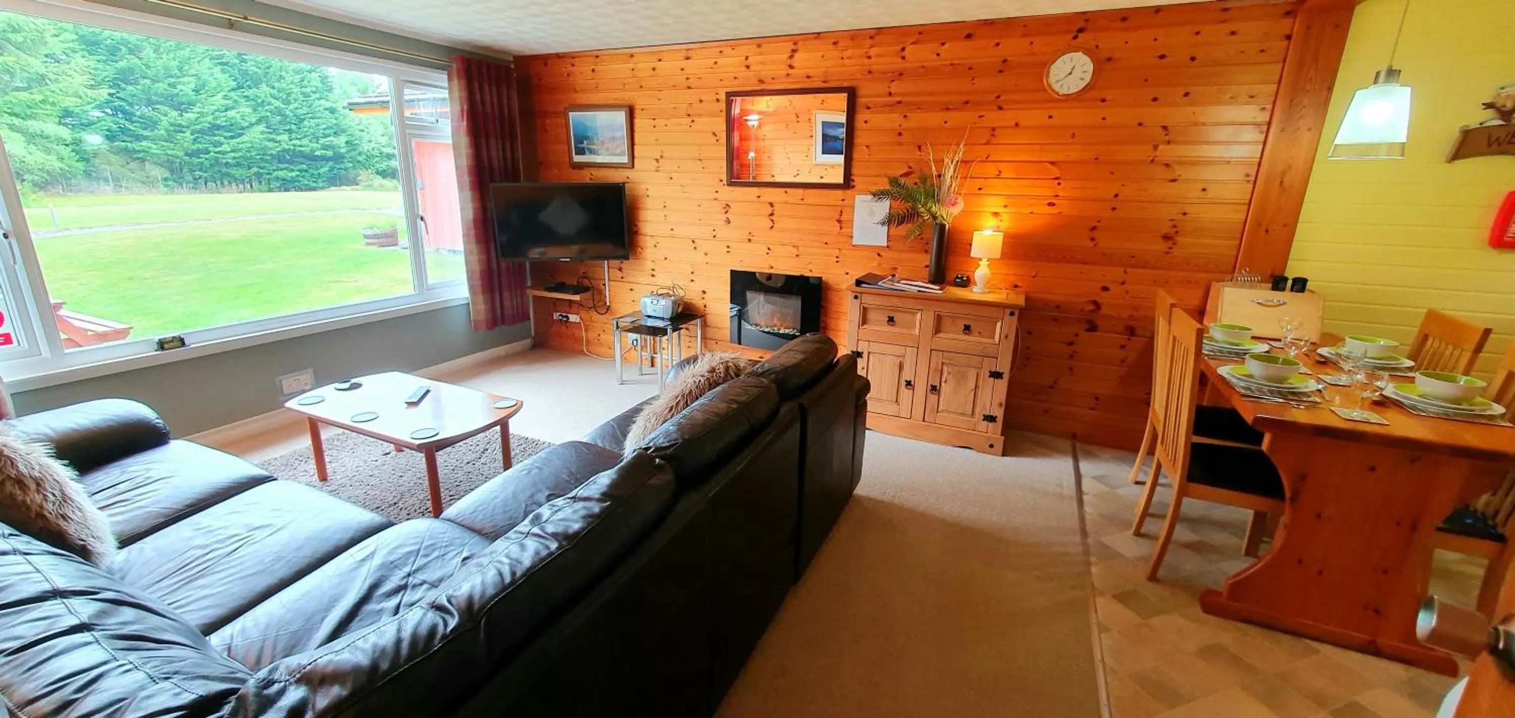 Living room in Torcroft Lodges