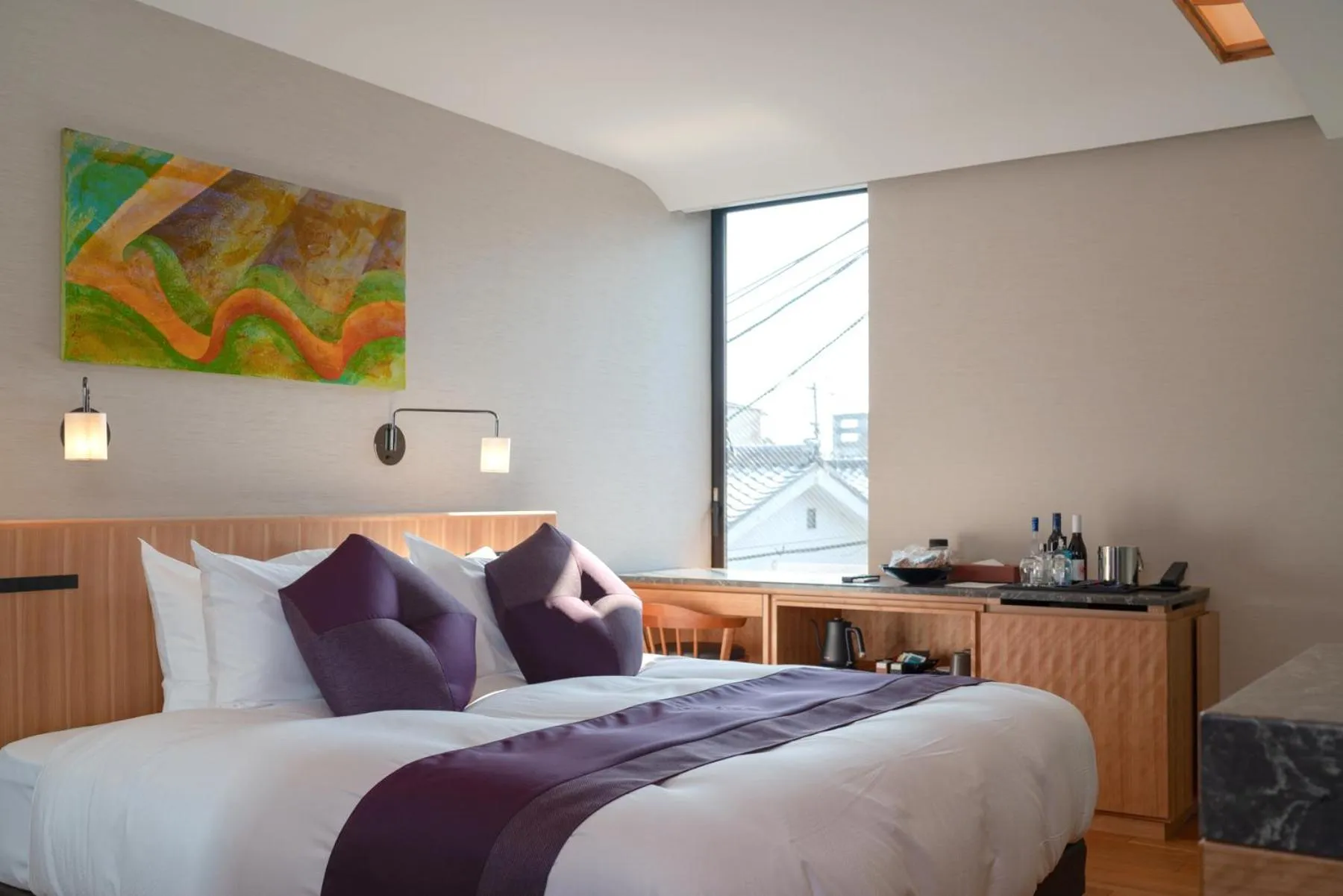 Bedroom, Bed in Genji Kyoto, a Member of Design Hotels