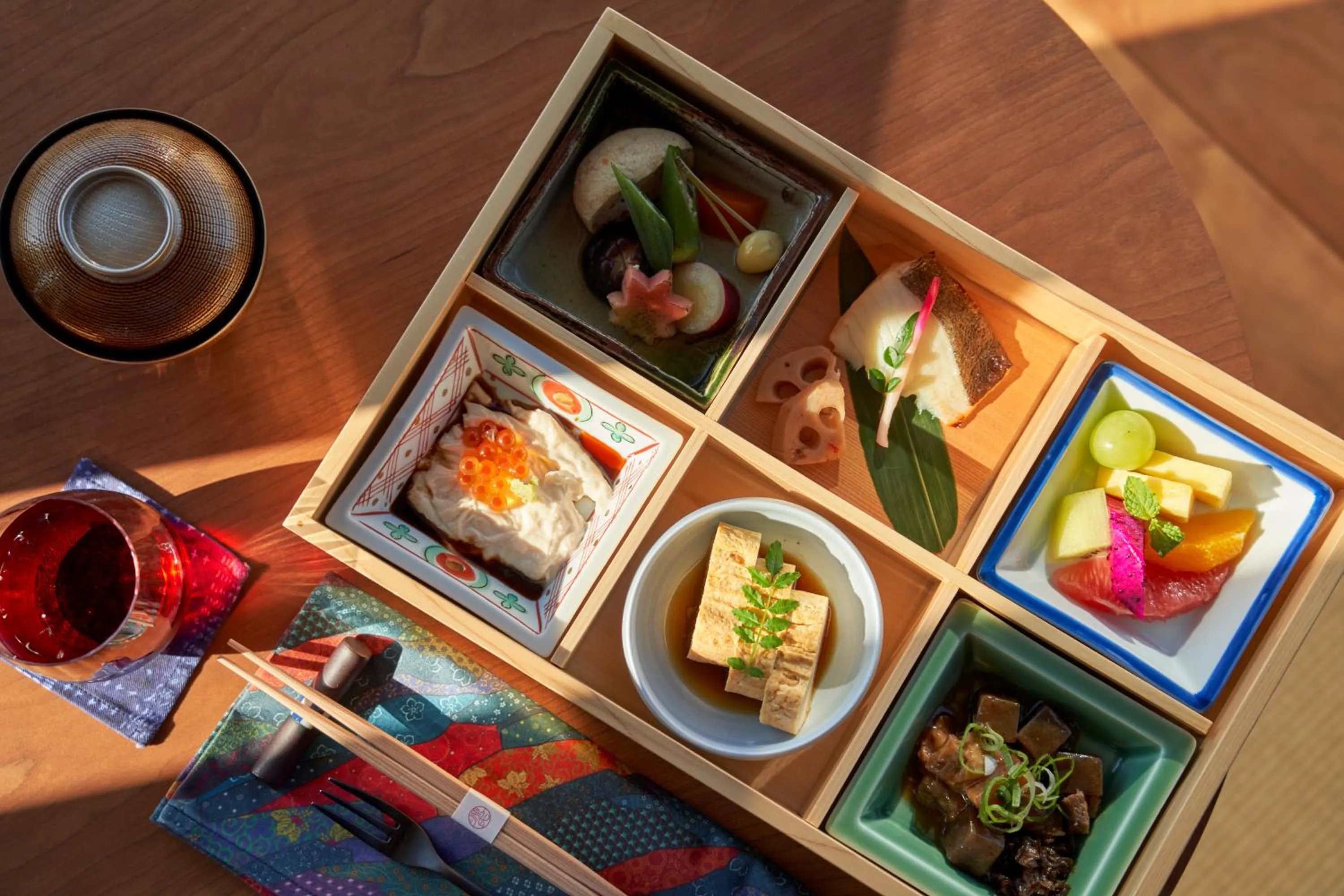 Food and drinks in Genji Kyoto, a Member of Design Hotels