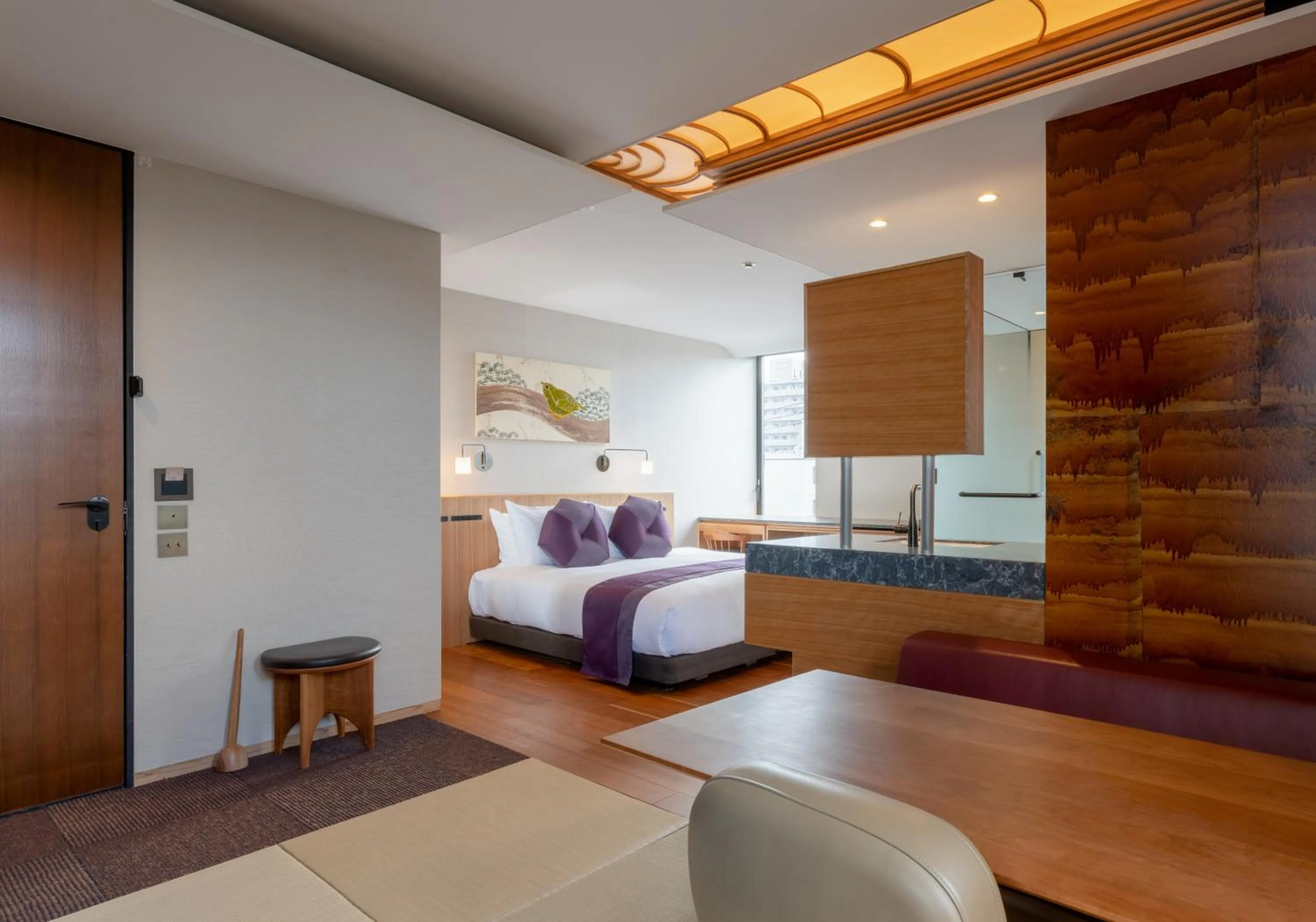 Bedroom, Bed in Genji Kyoto, a Member of Design Hotels