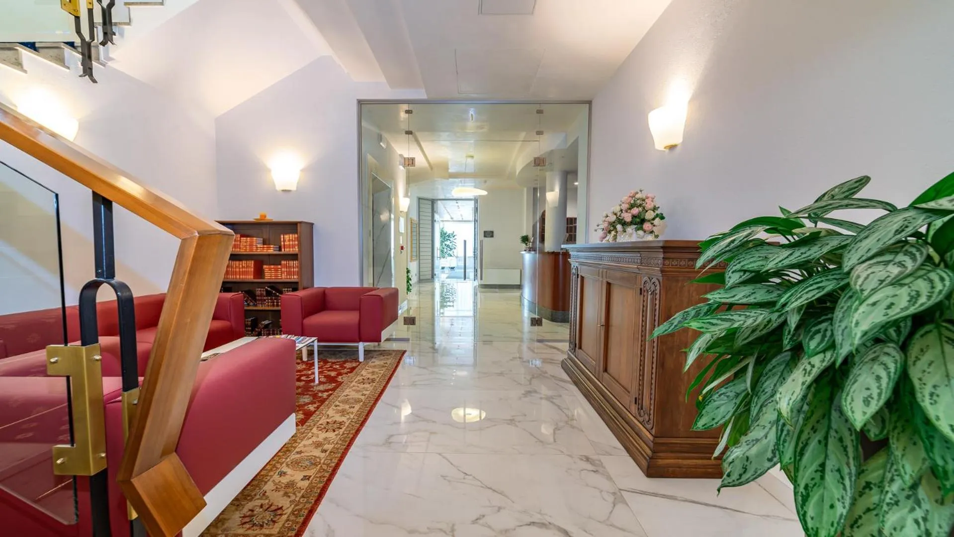 Communal lounge/ TV room in Prealpi Hotel