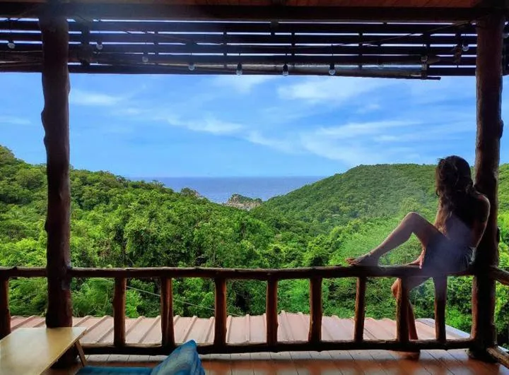 Garden view in Tree House Bungalows Koh Tao