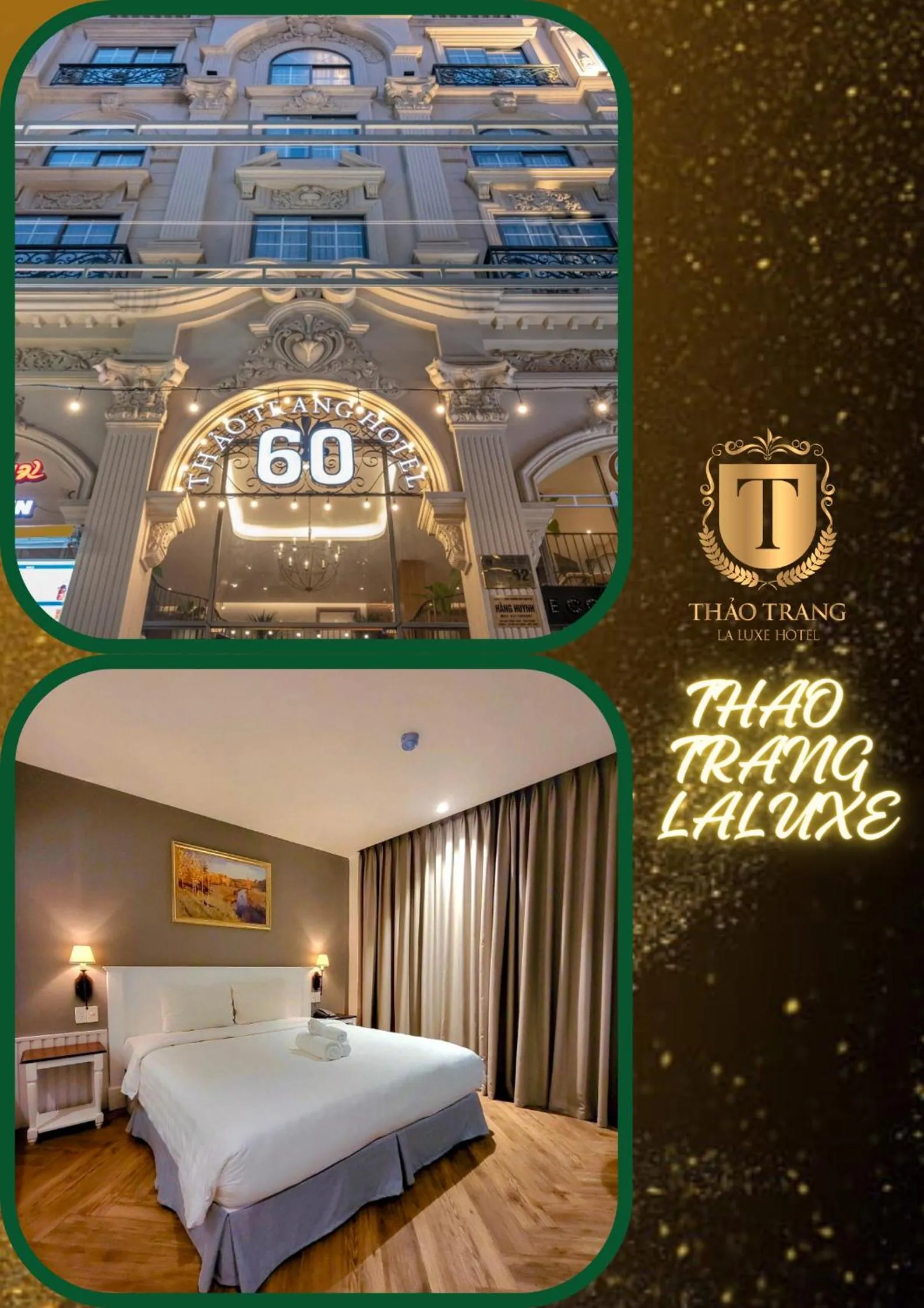 Property logo or sign, Bed in Thao Trang Laluxe Hotel Phu My Hung