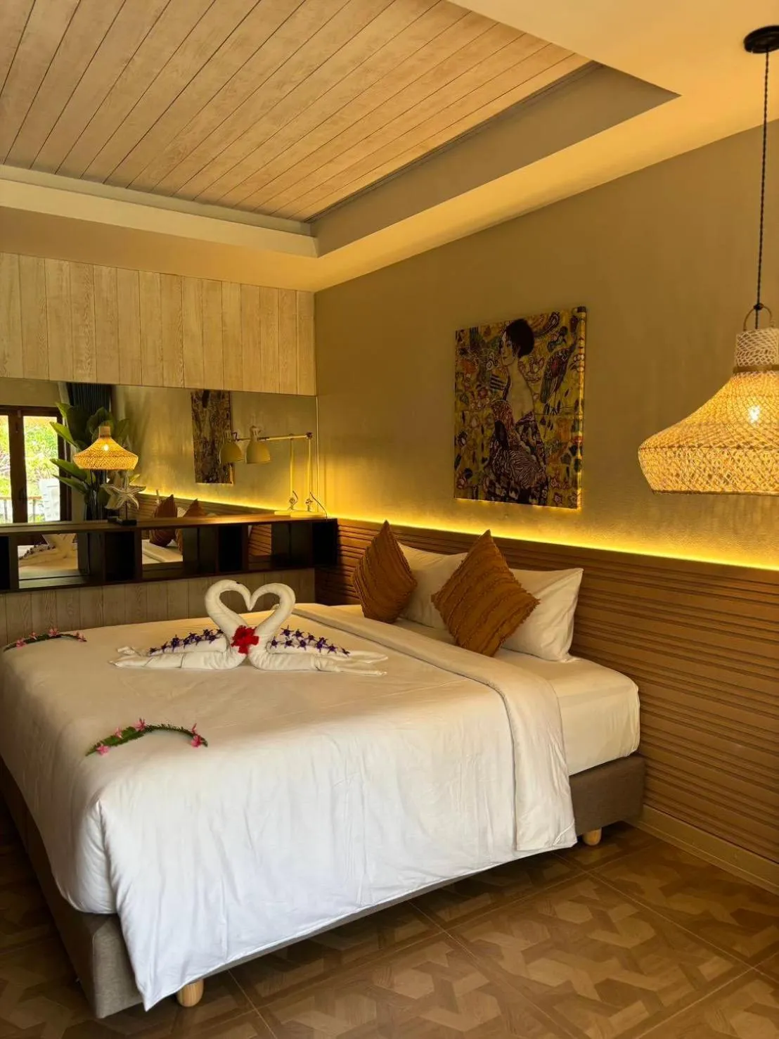 Bed in Amity Beach Resort