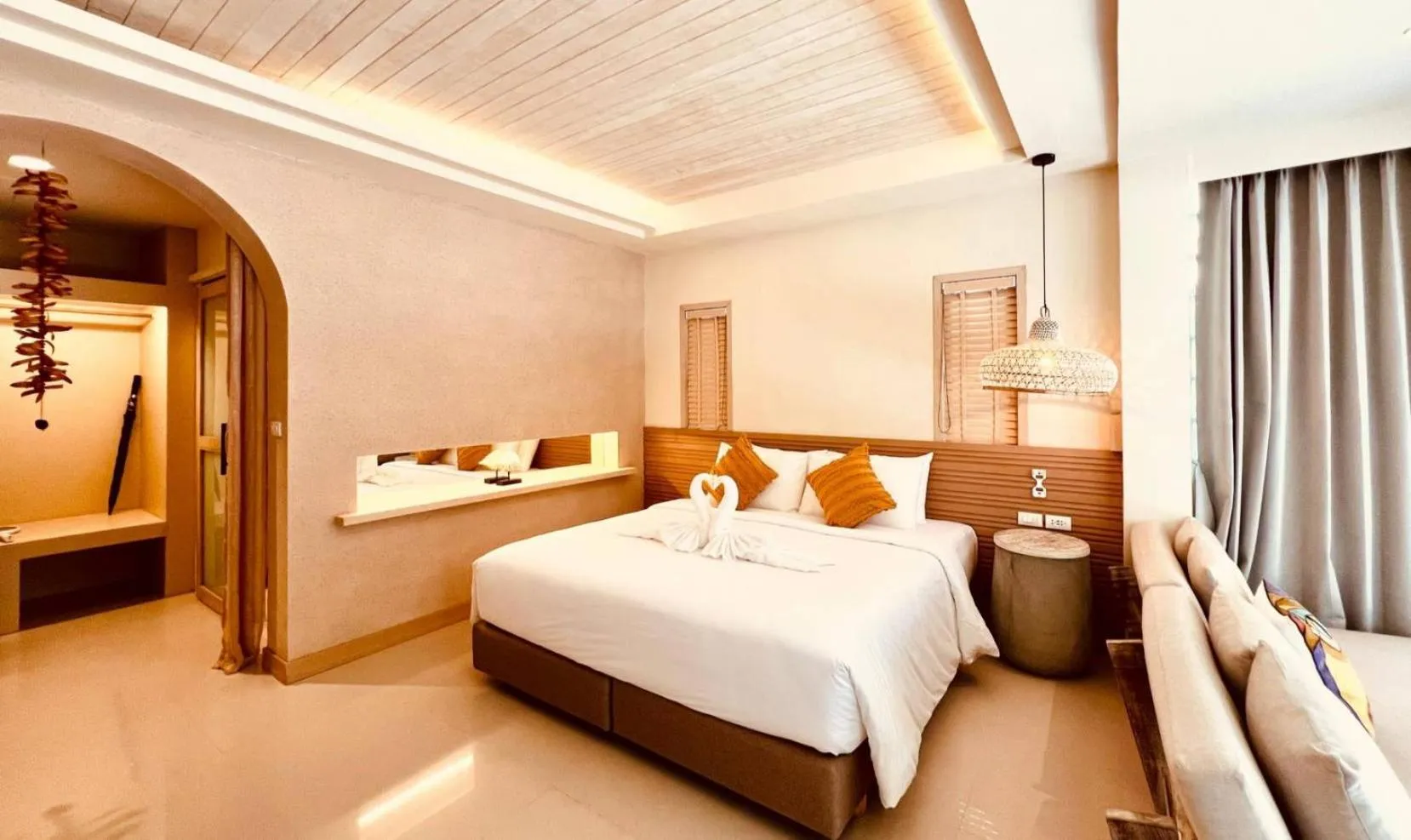 Bed in Amity Beach Resort