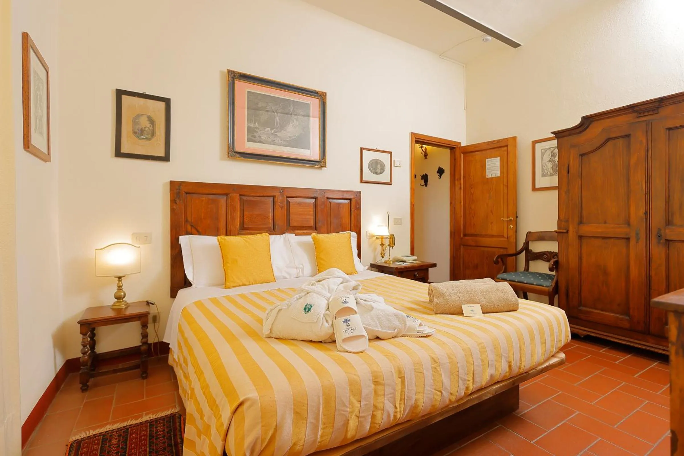 Bed in Relais Vignale & Spa