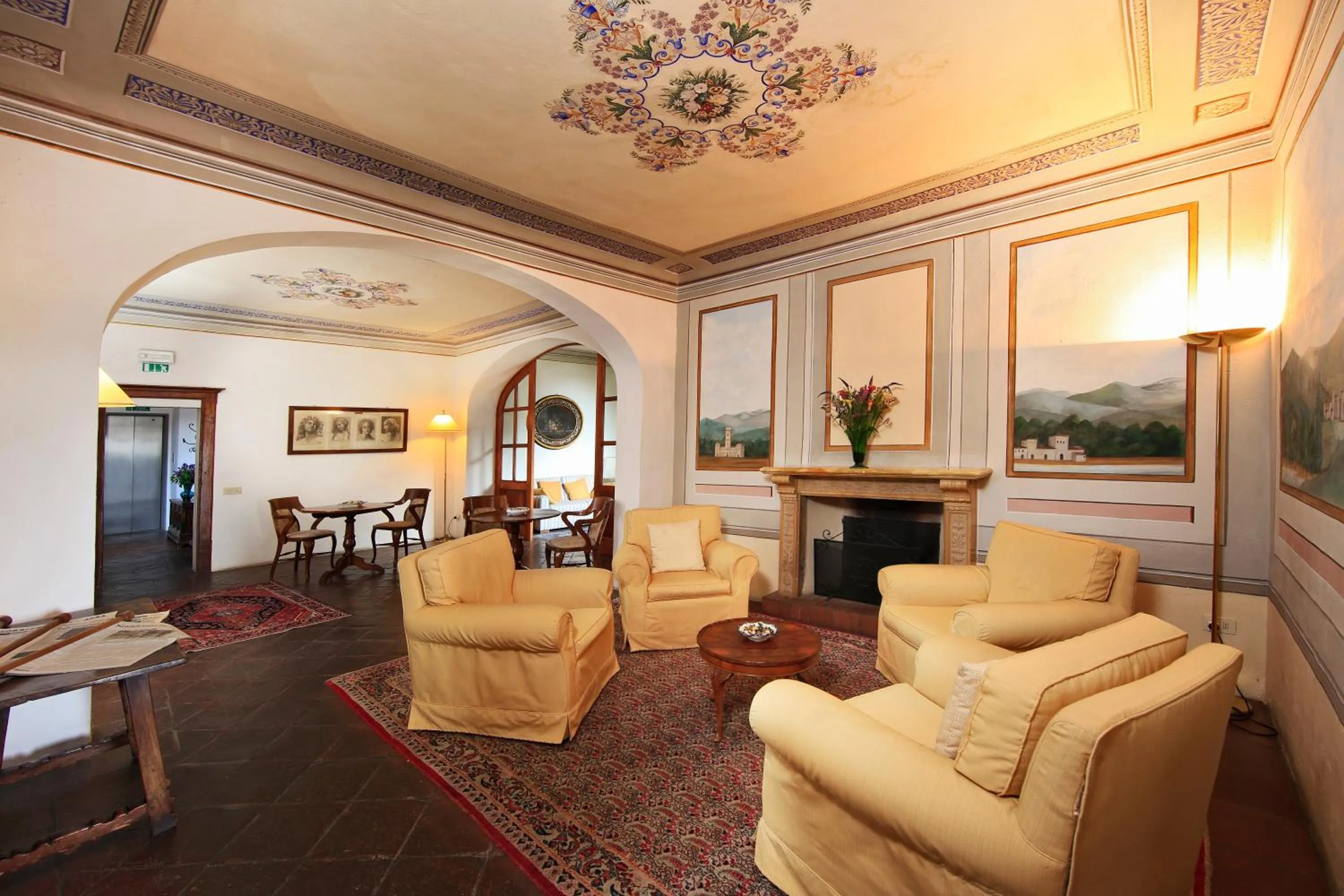 Living room in Relais Vignale & Spa