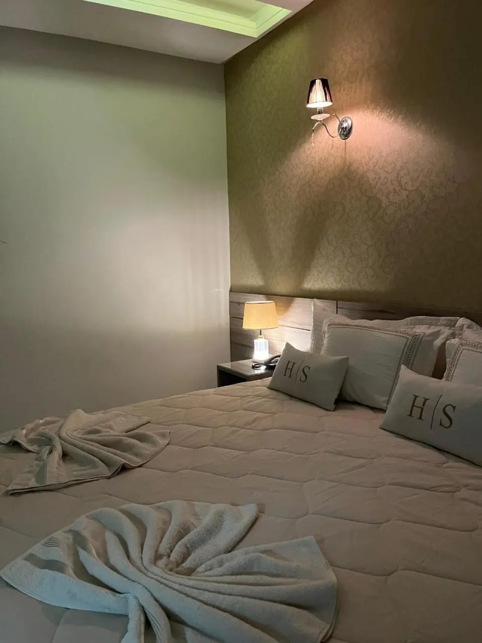 Bed in Hotel Sabrina