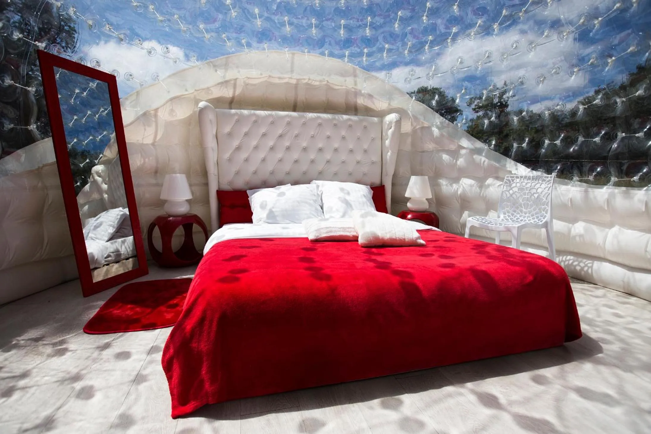 Bed in Domaine Arvor & Spa