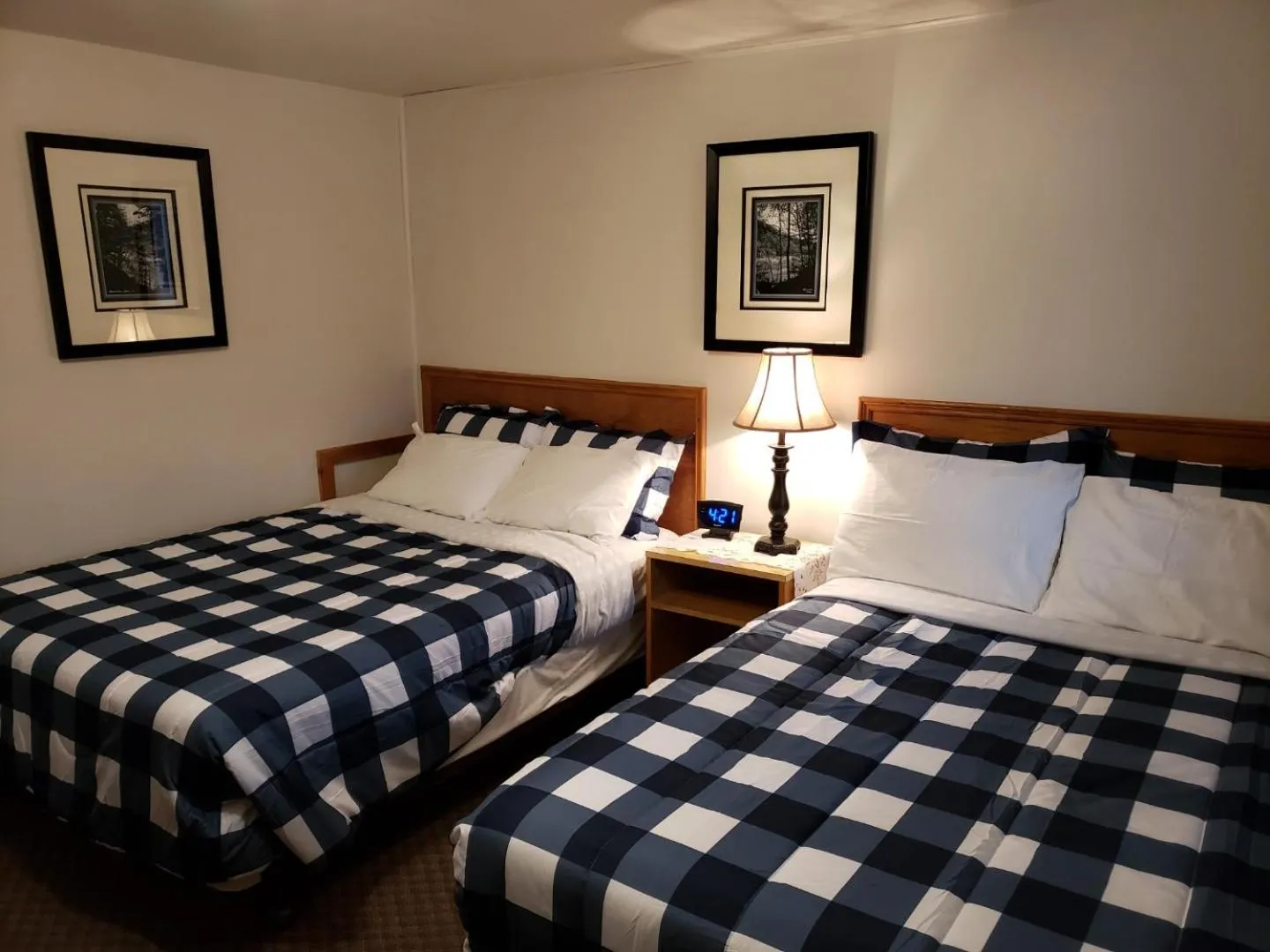 Bed in Scoodic Motel