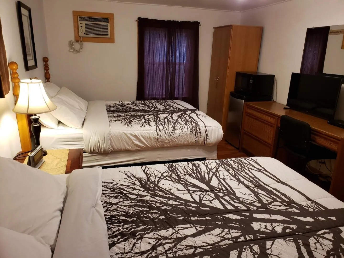 Bed in Scoodic Motel