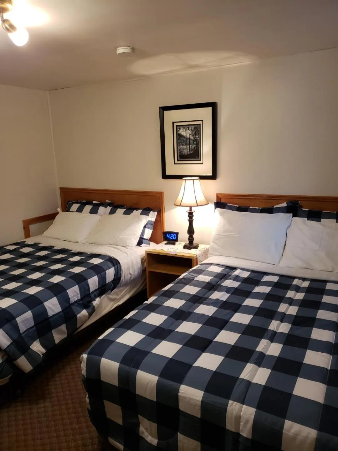 Bed in Scoodic Motel