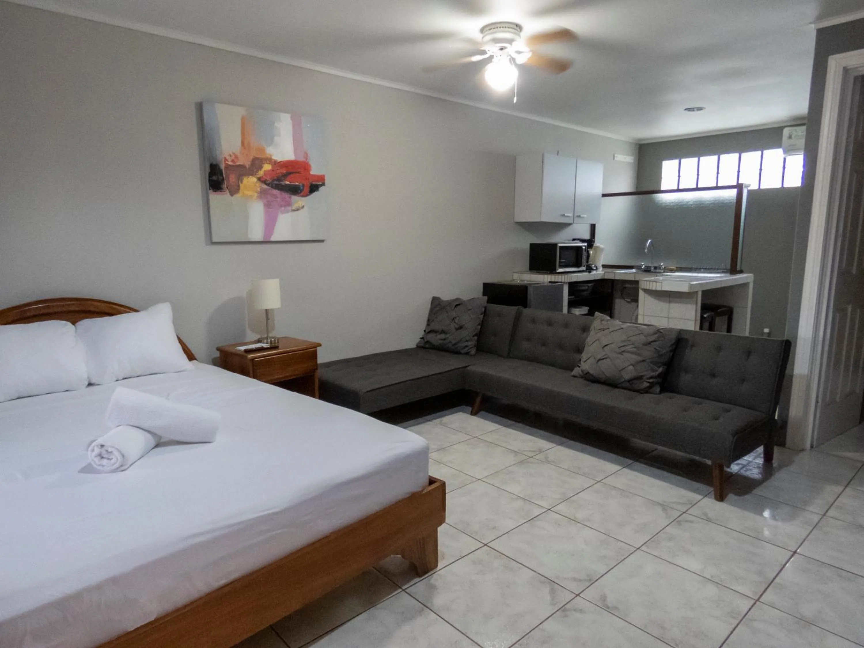 Bed in Coati Arenal Lodge