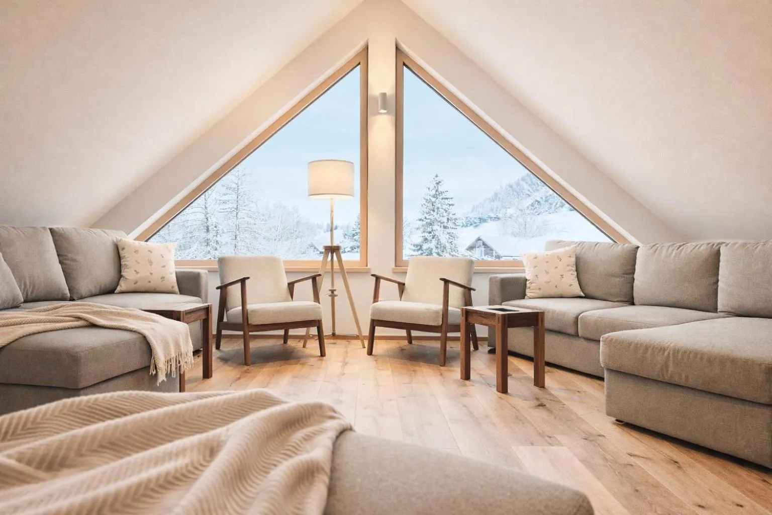 Living room, Bed in Da Alois - Alpine Premium Apartments