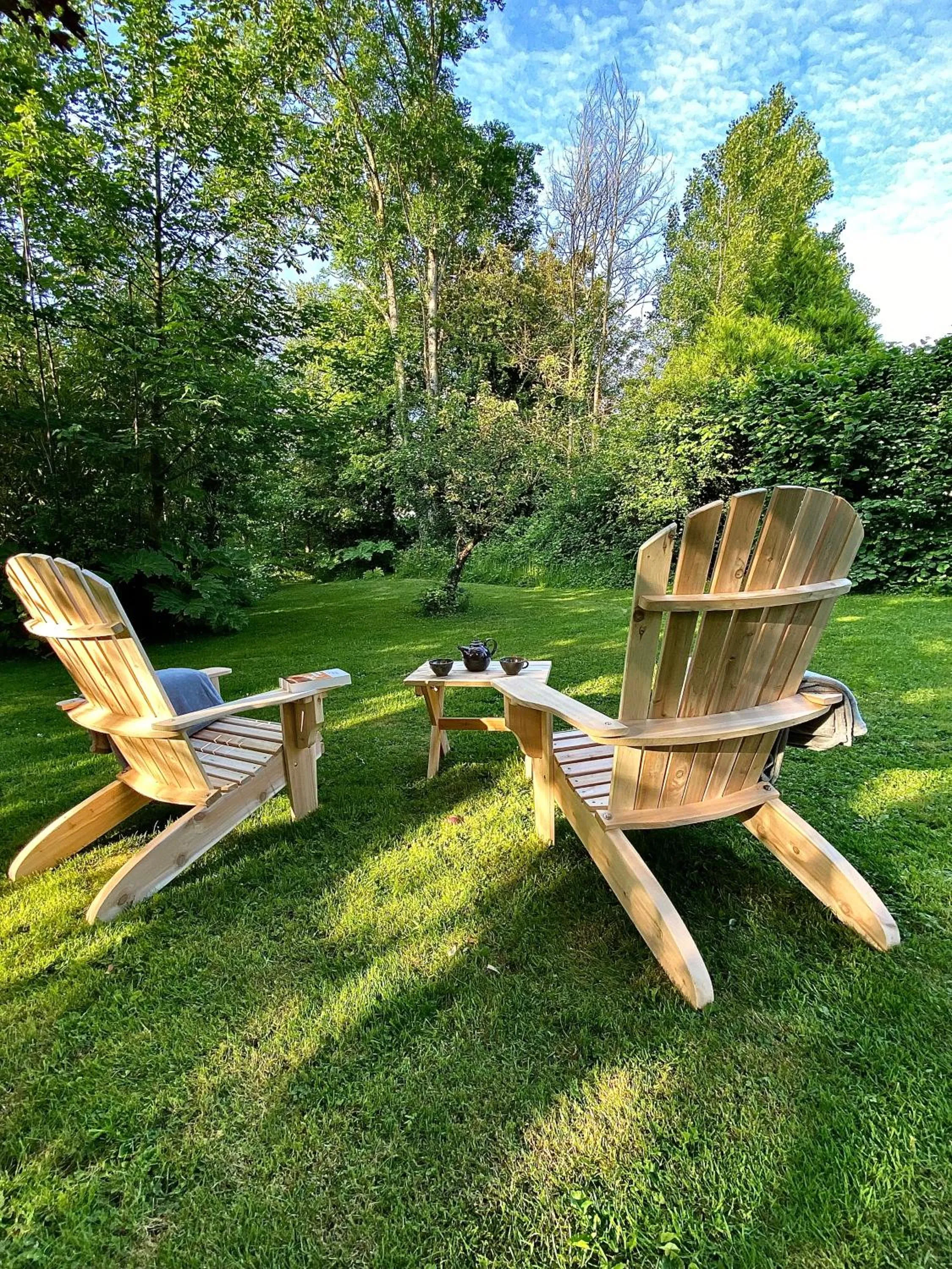 Garden in Un matin de mai, Côte d'Opale