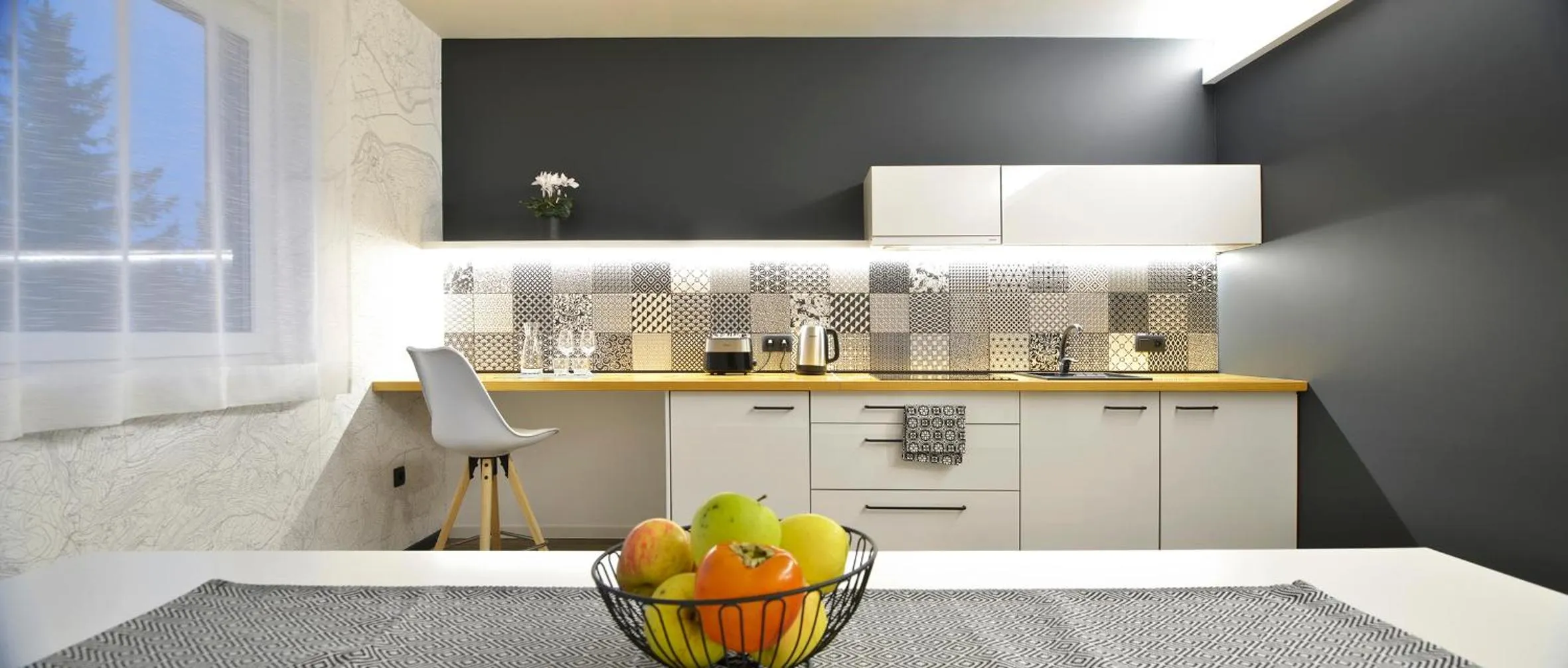 Kitchen or kitchenette in CITYMAP HOTEL APPARTMENTS Maribor-Free parking!