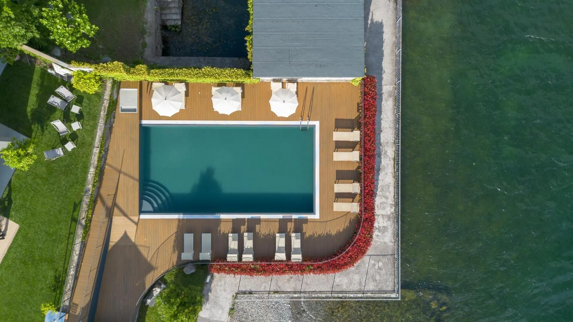 Pool view in Hotel Regina