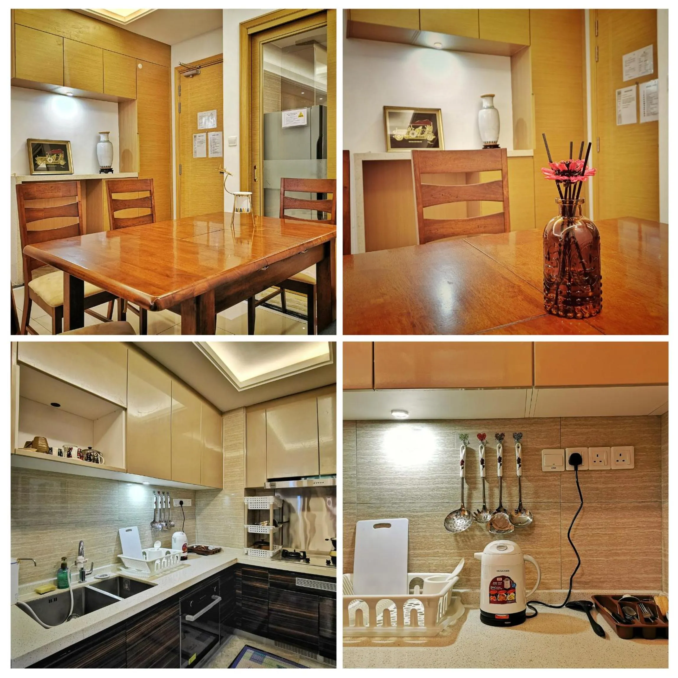 Kitchen or kitchenette in Yussy Homestay at R&F Princess Cove