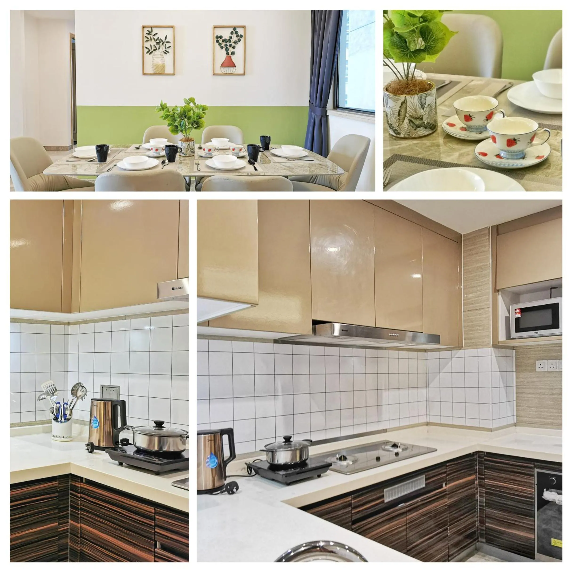 Kitchen or kitchenette in Yussy Homestay at R&F Princess Cove
