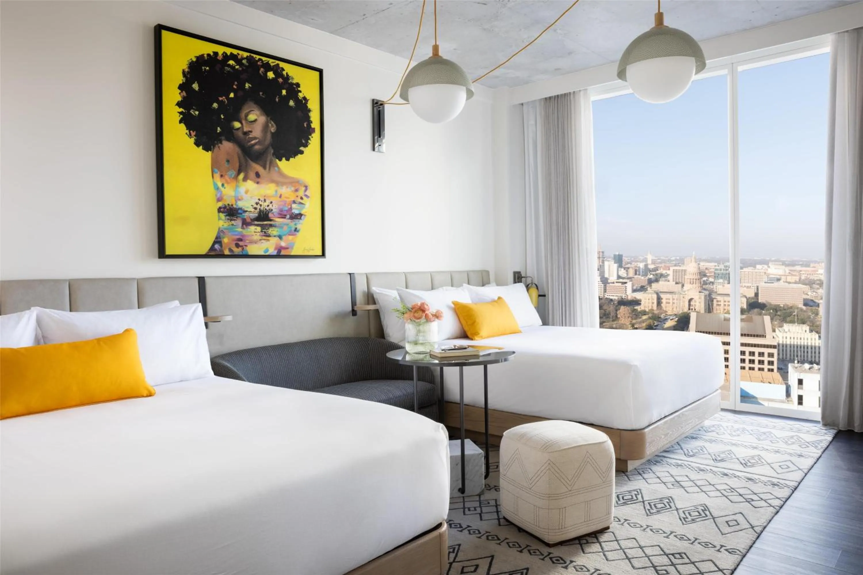 View (from property/room), Bed in Hyatt Centric Congress Avenue Austin