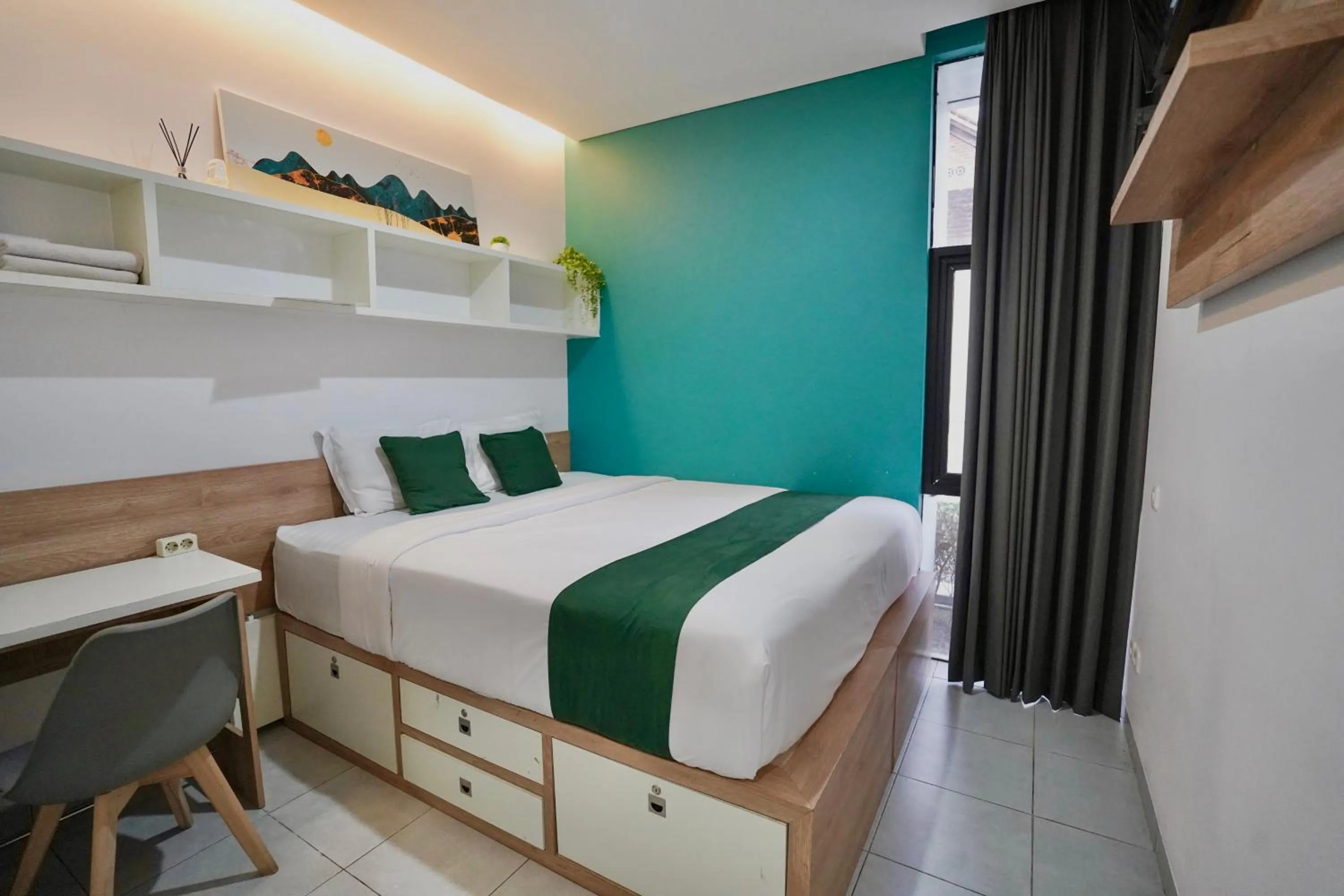 Bedroom, Bed in OFO Kost Premium Kampung Inggris Pare Syariah Mitra RedDoorz