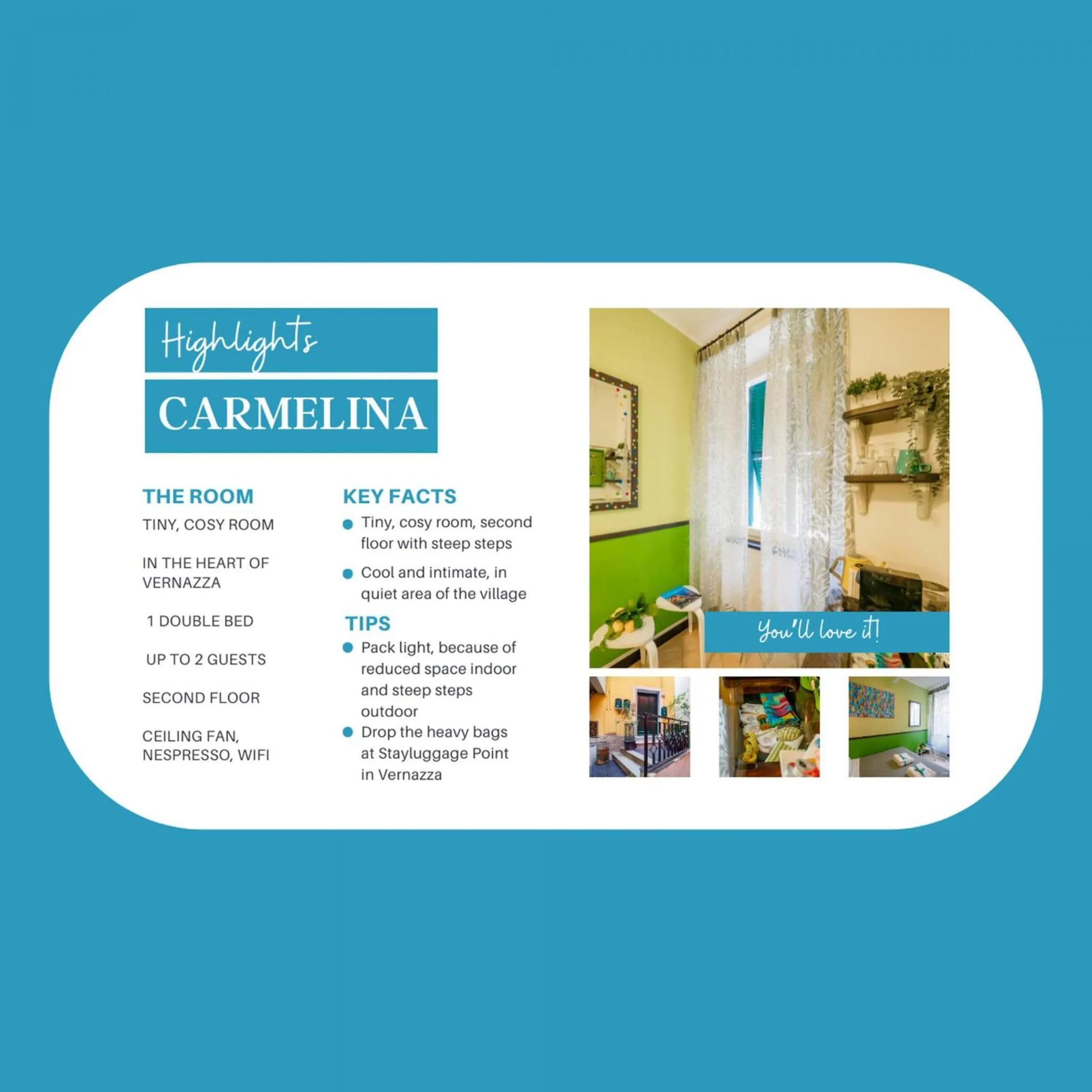 Other in Carmelina Tiny Village Room