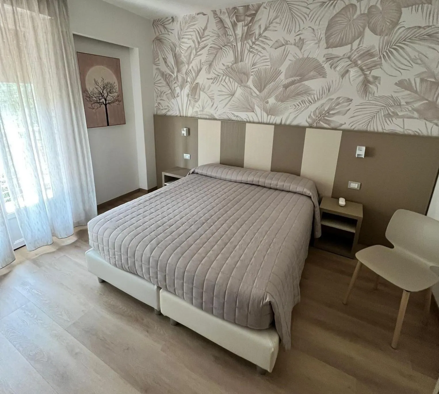 Bed in Eco Hotel Ariston