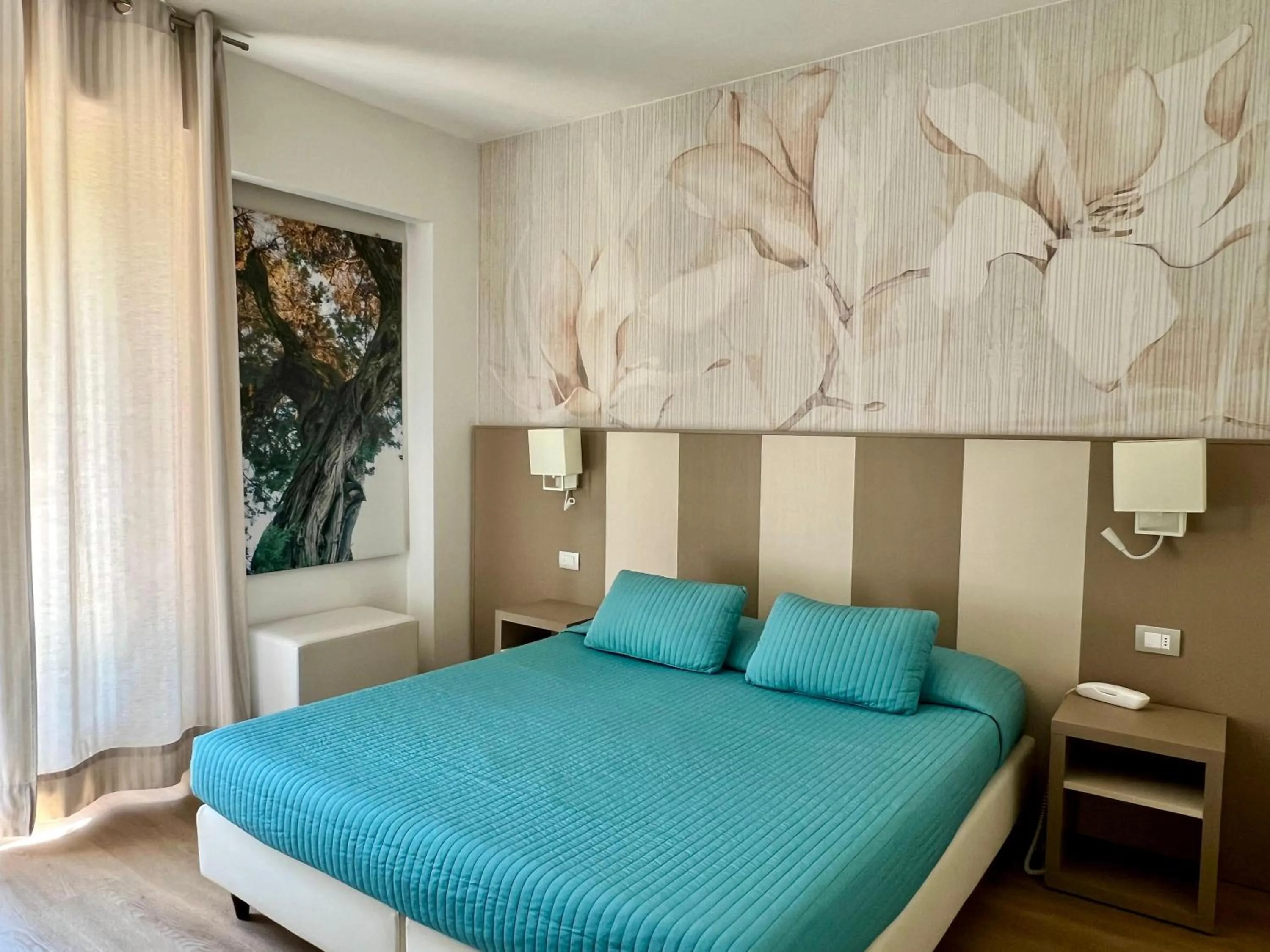 Bed in Eco Hotel Ariston