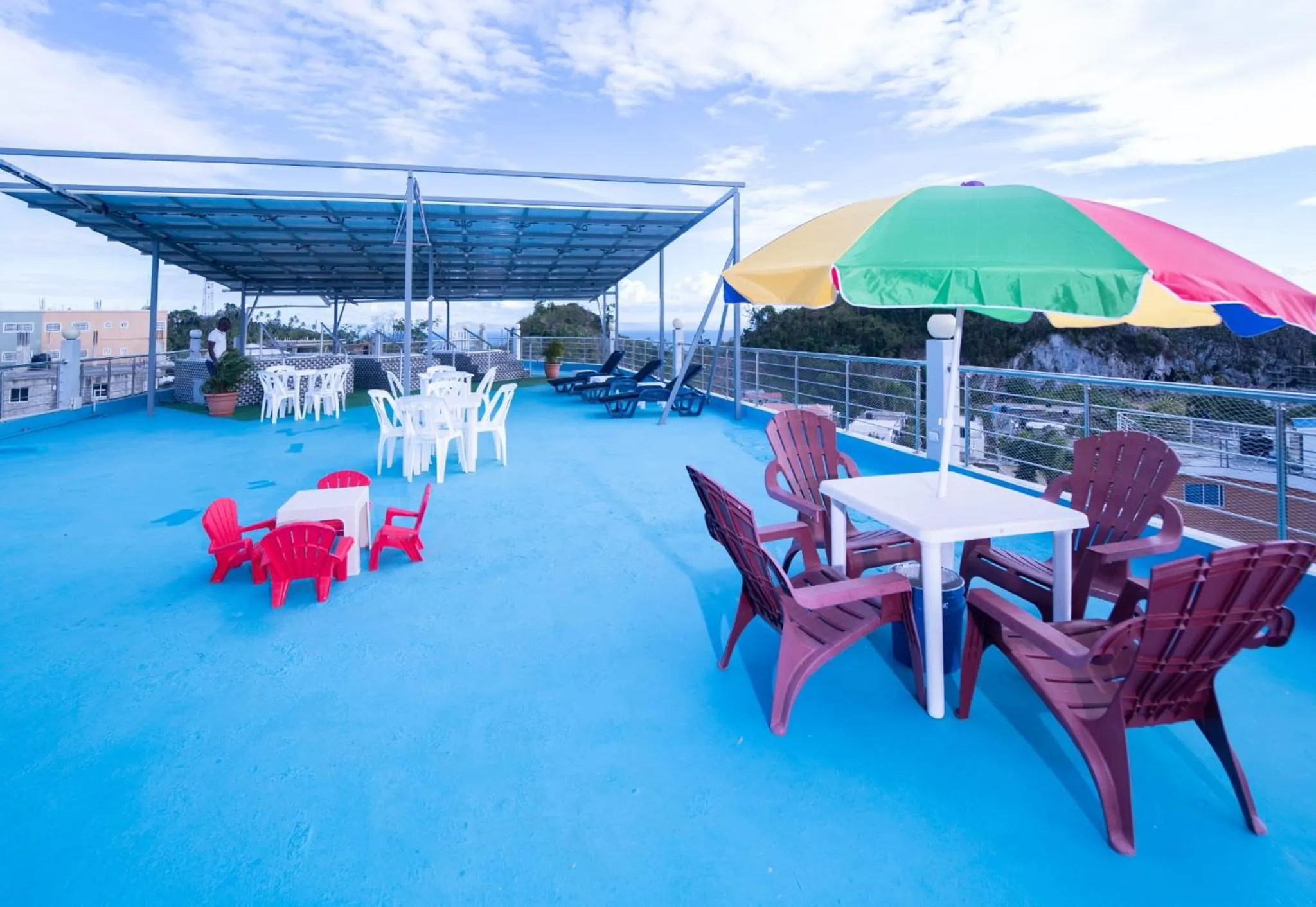 Patio in EDMA APARTAHOTEL