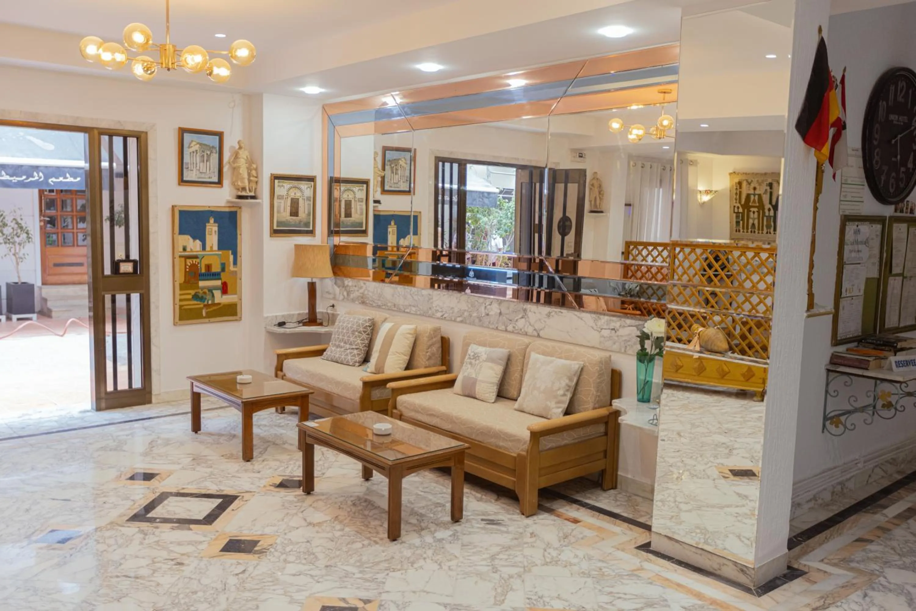 Lobby or reception in Hôtel Résidence Monia COMPLETELY RENOVATED