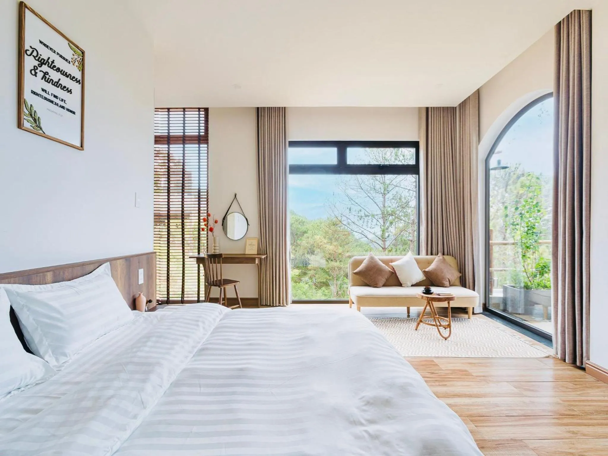 Natural landscape, Bed in Đá Góc Nhà Boutique Hotel