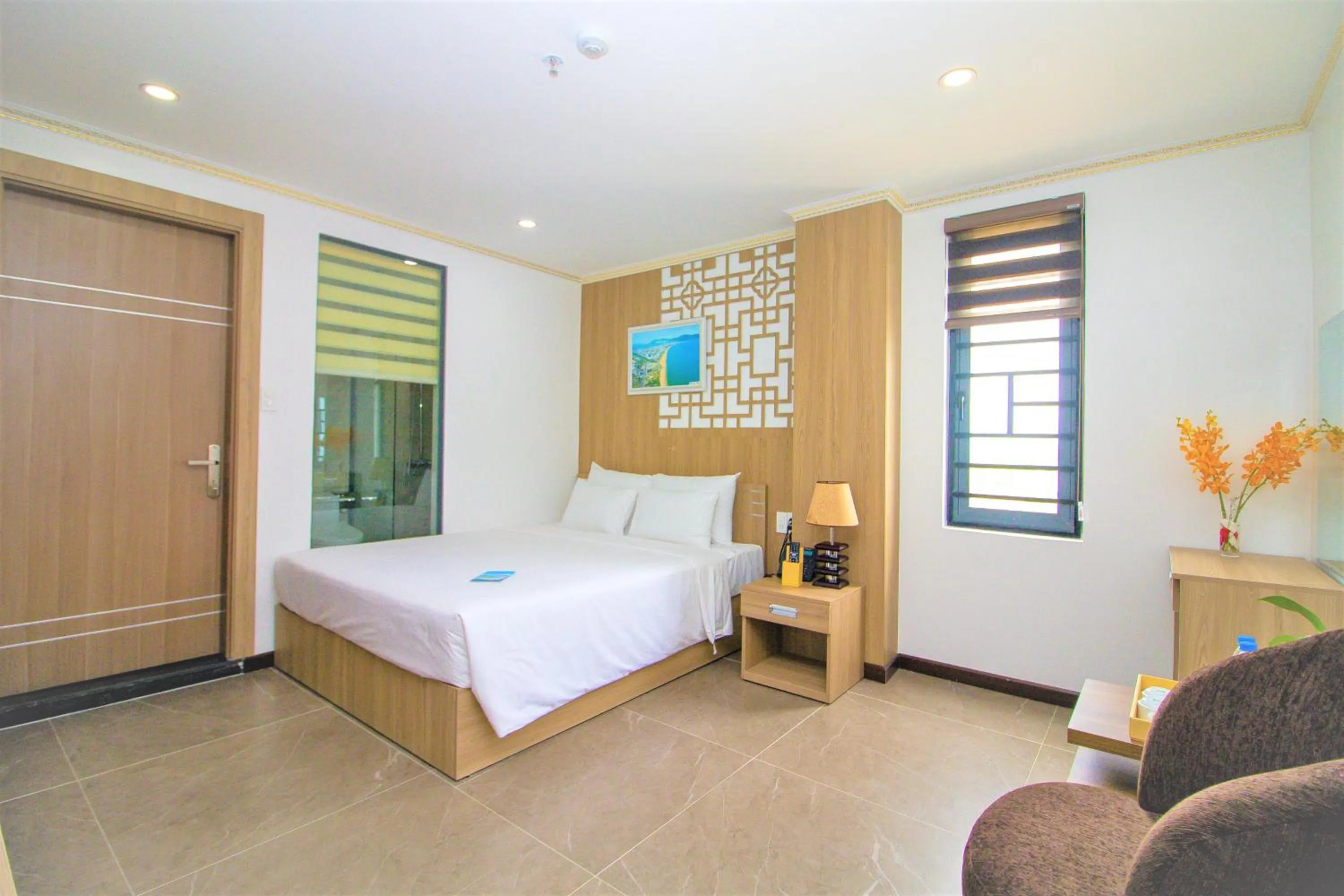 Bed in Pearl Beach Hotel Quy Nhon
