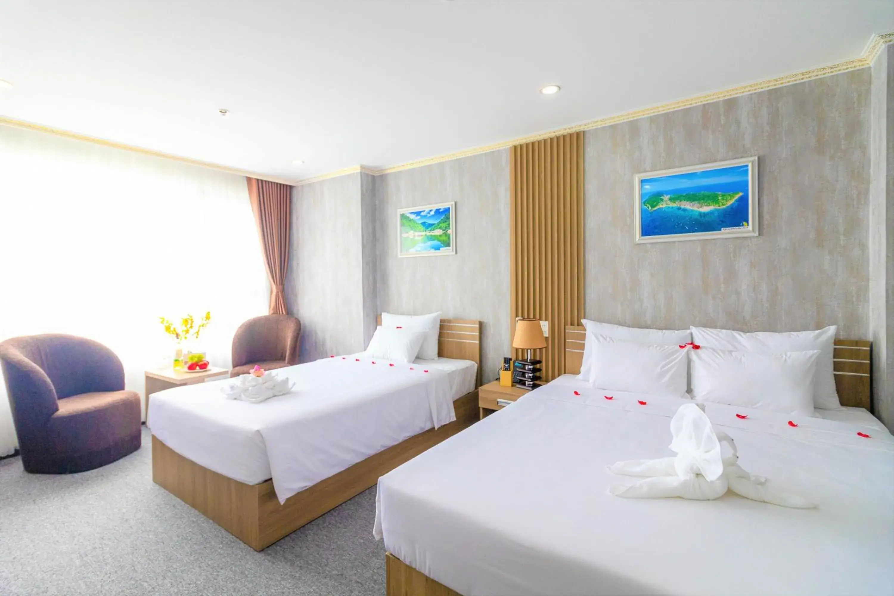 Premier Triple Room with River View in Pearl Beach Hotel Quy Nhon Premier Triple Room with River View in Pearl Beach Hotel Quy Nhon