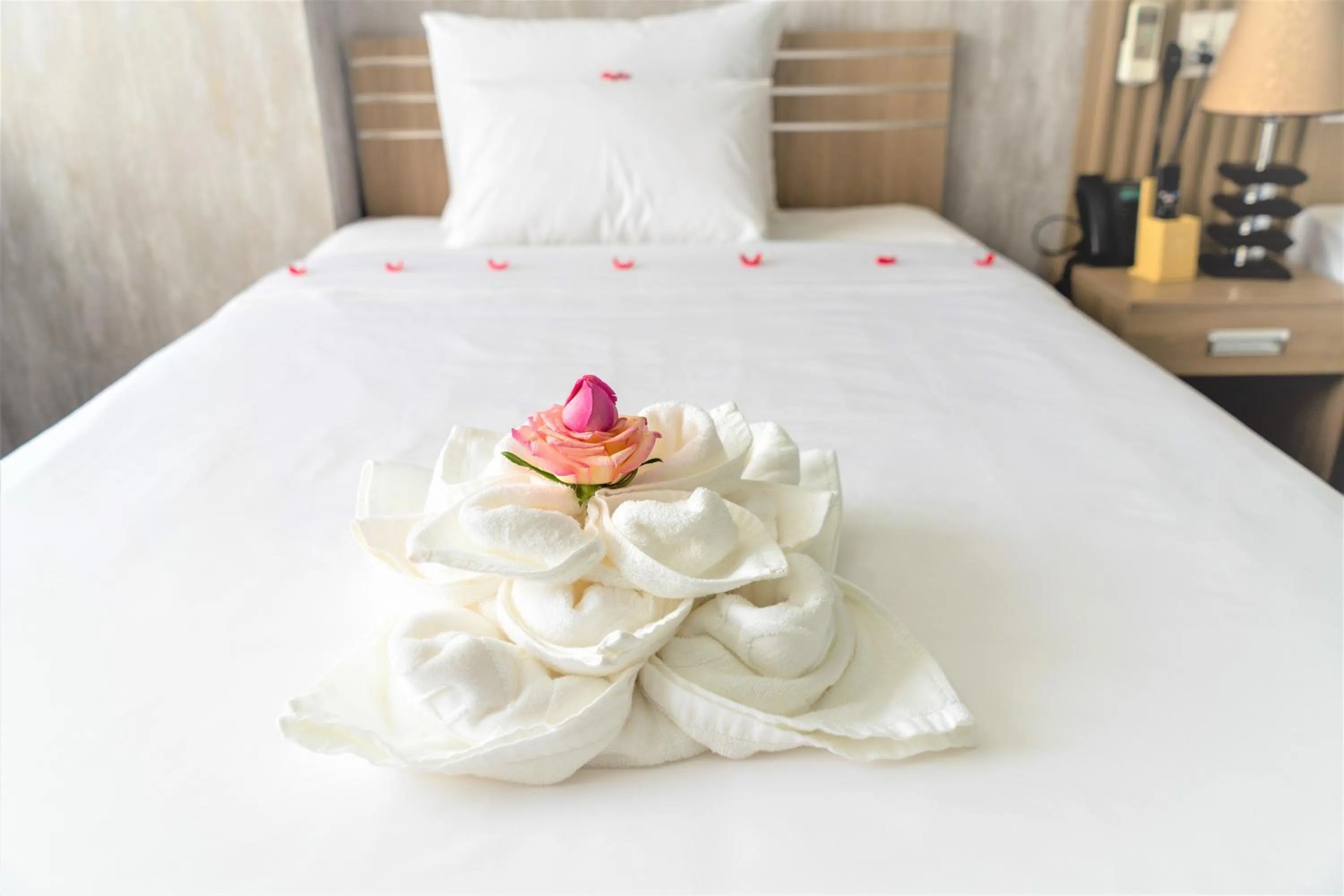 Bed in Pearl Beach Hotel Quy Nhon