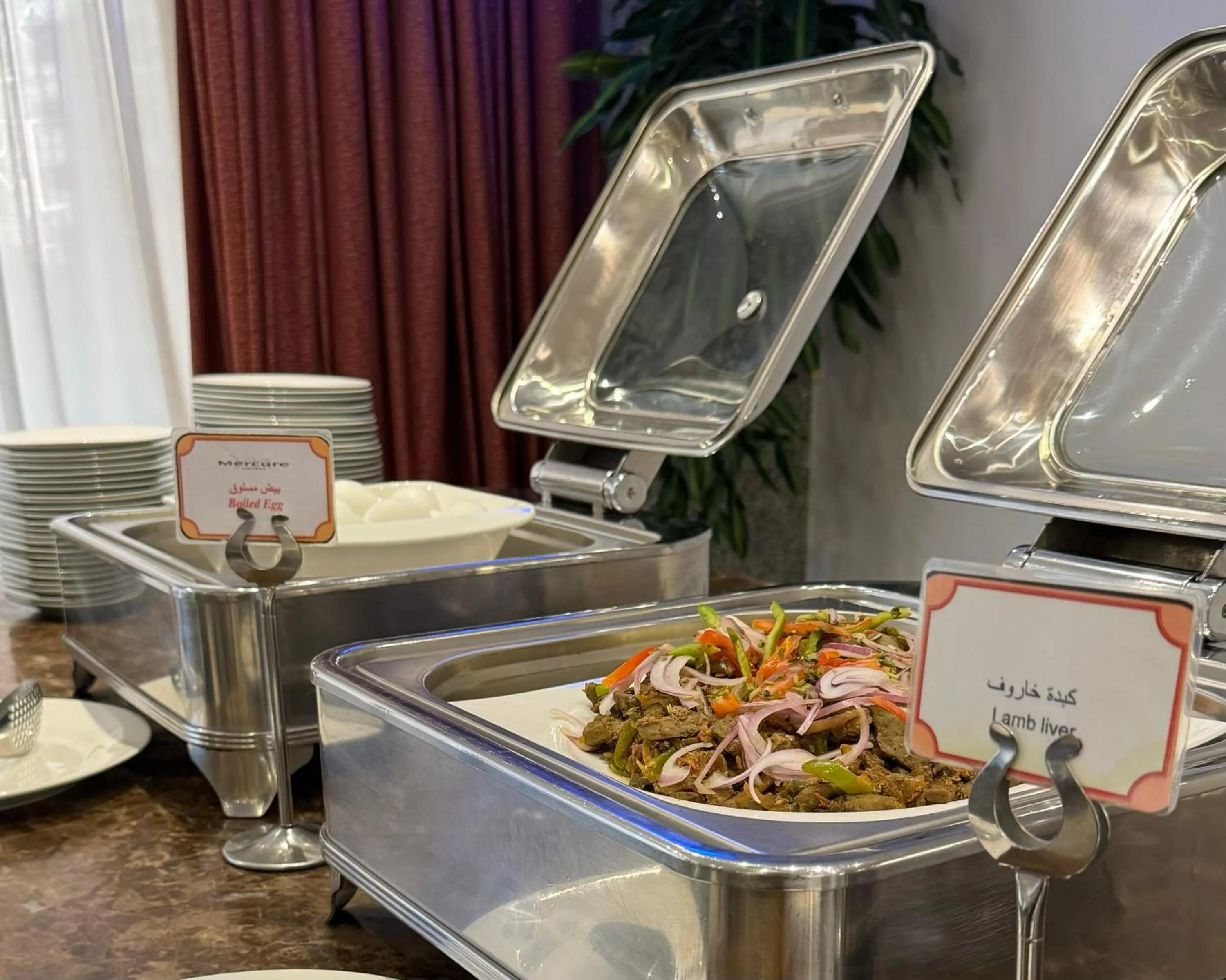 Buffet breakfast in Merkure Jeddah Al Hamraa Hotel