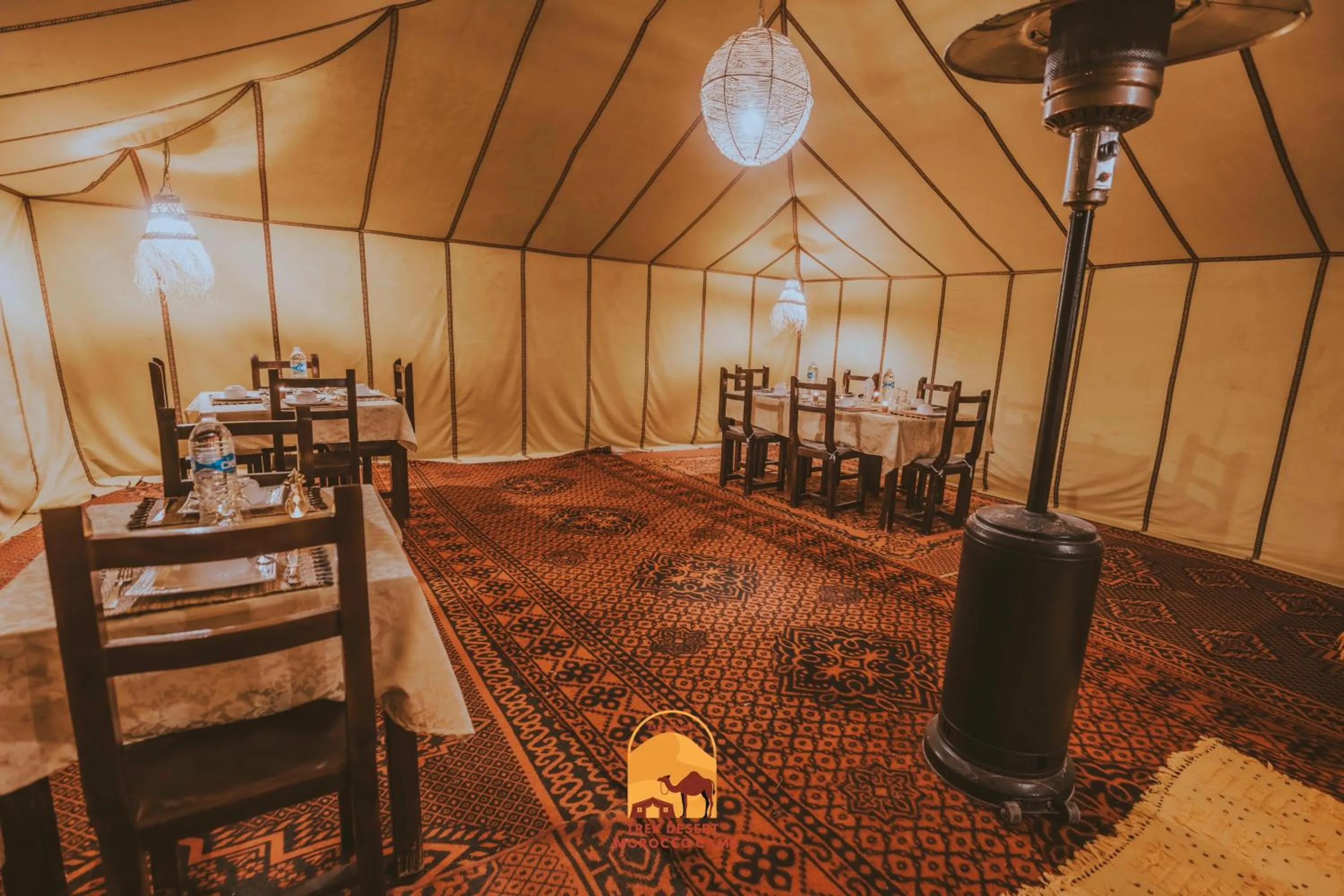 Living room in Trek desert Morocco Sarl