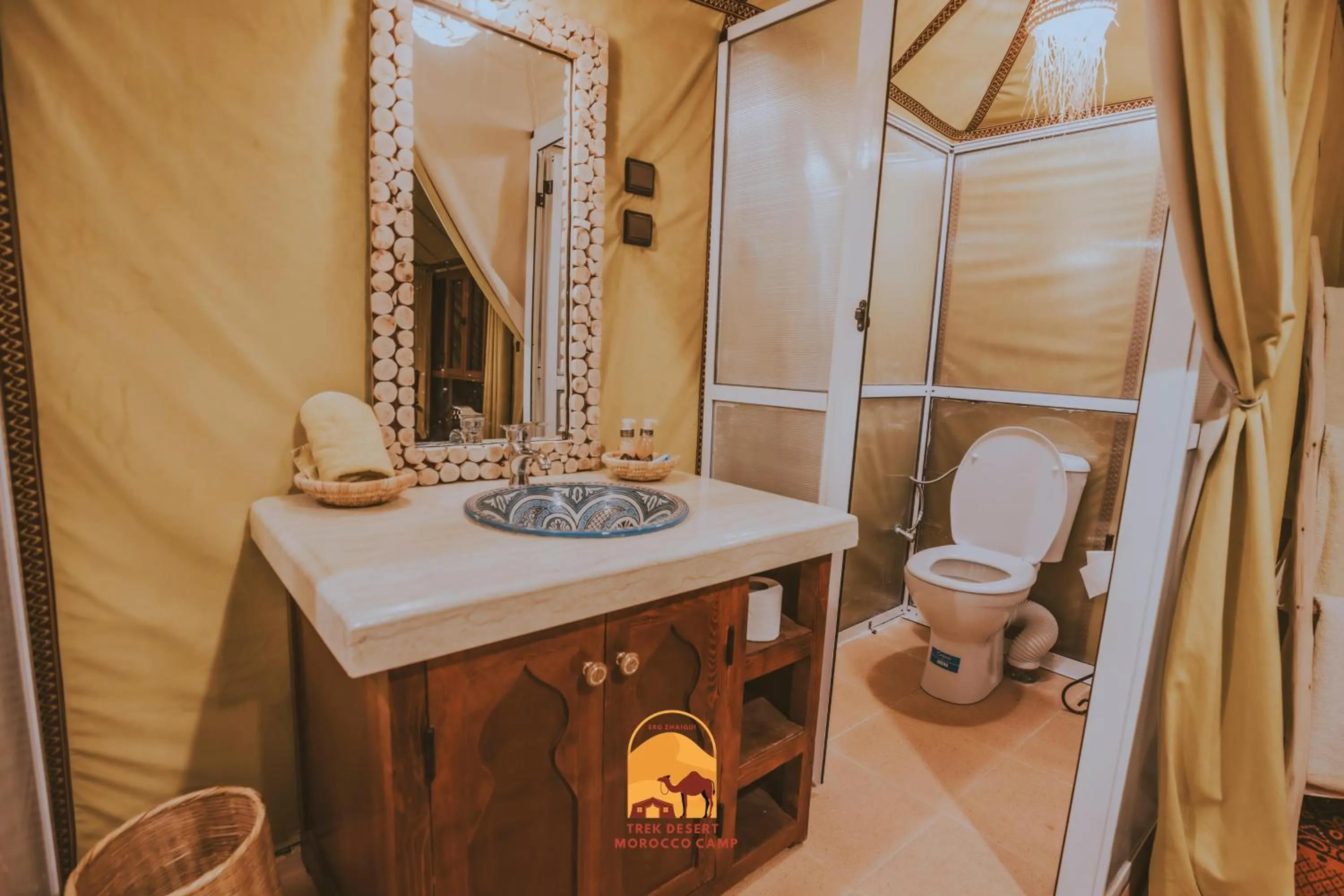 Bathroom in Trek desert Morocco Sarl