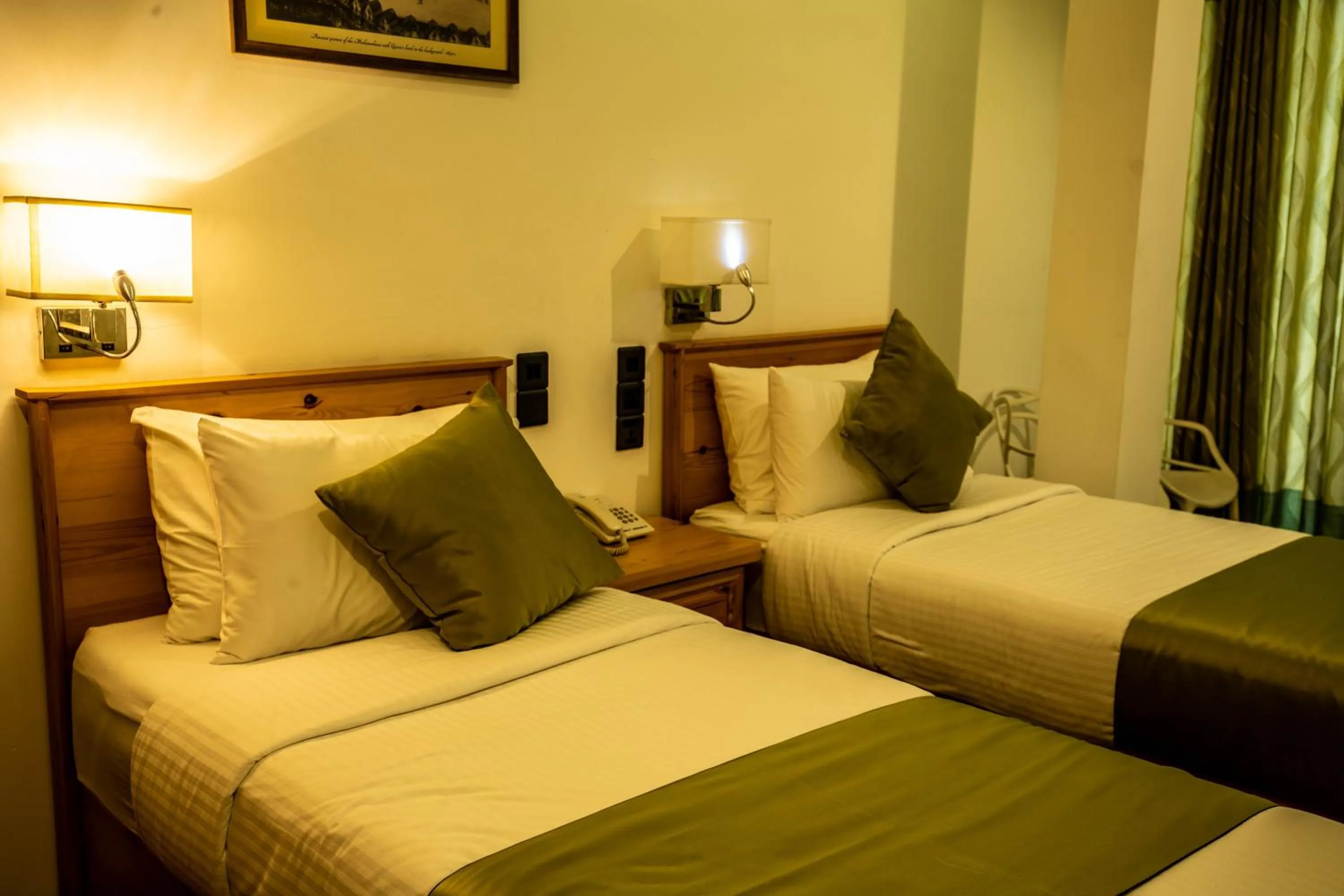 Bed in Hotel Ganthera Kandy