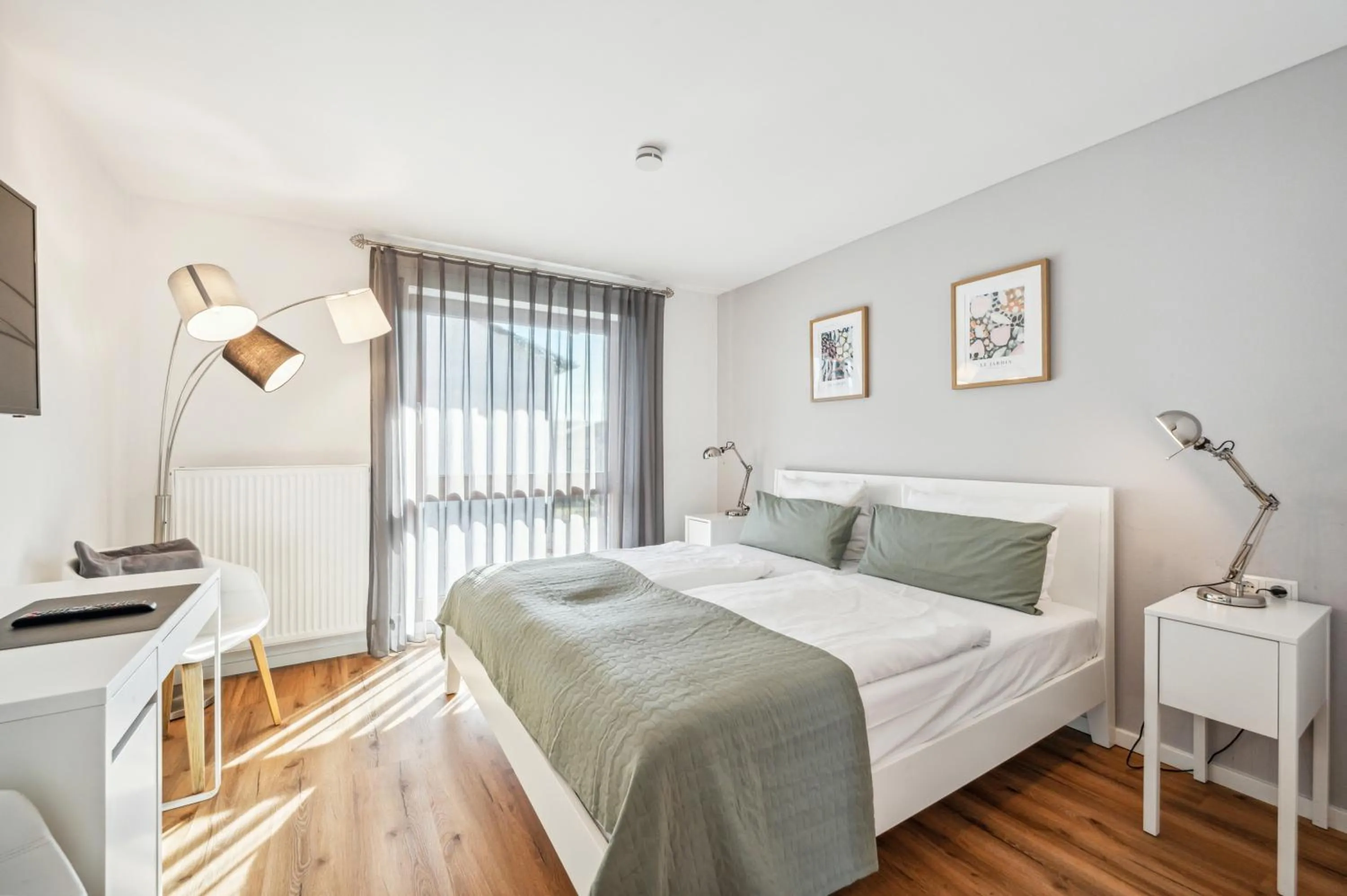 Photo of the whole room, Bed in Gästehaus Hartwig