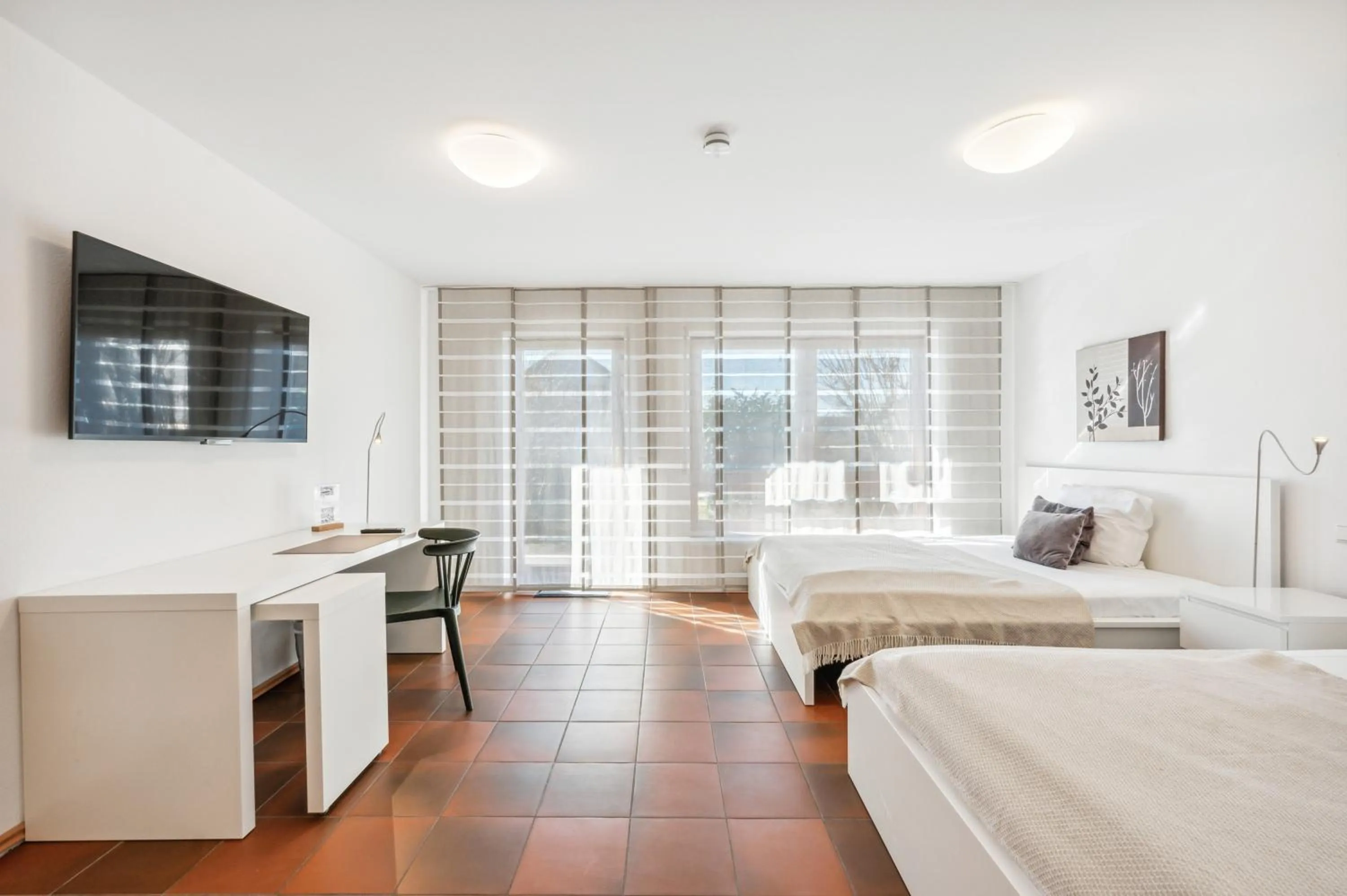 Photo of the whole room, Bed in Gästehaus Hartwig