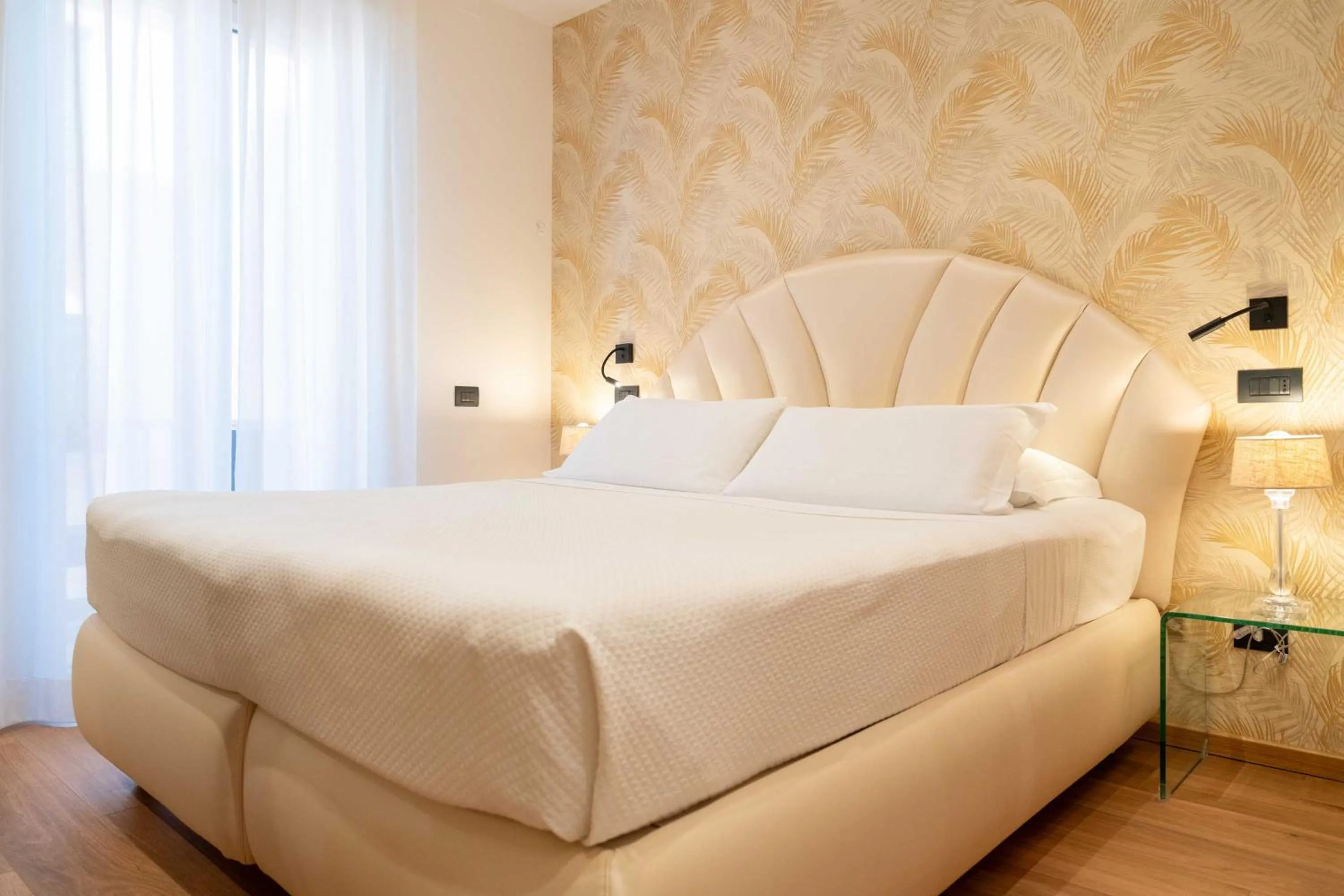 Bed in Hotel Florida Lerici