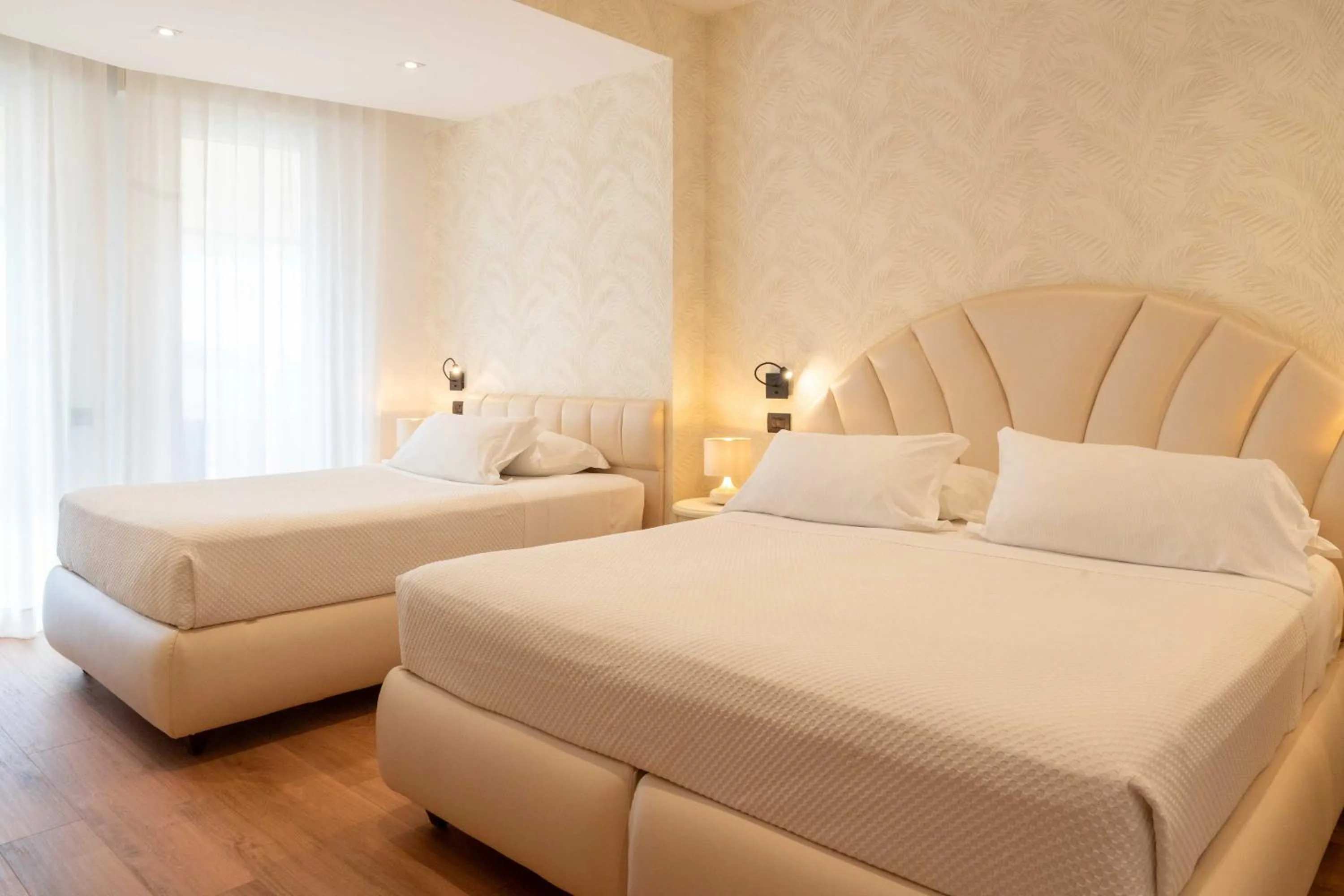 Bed in Hotel Florida Lerici