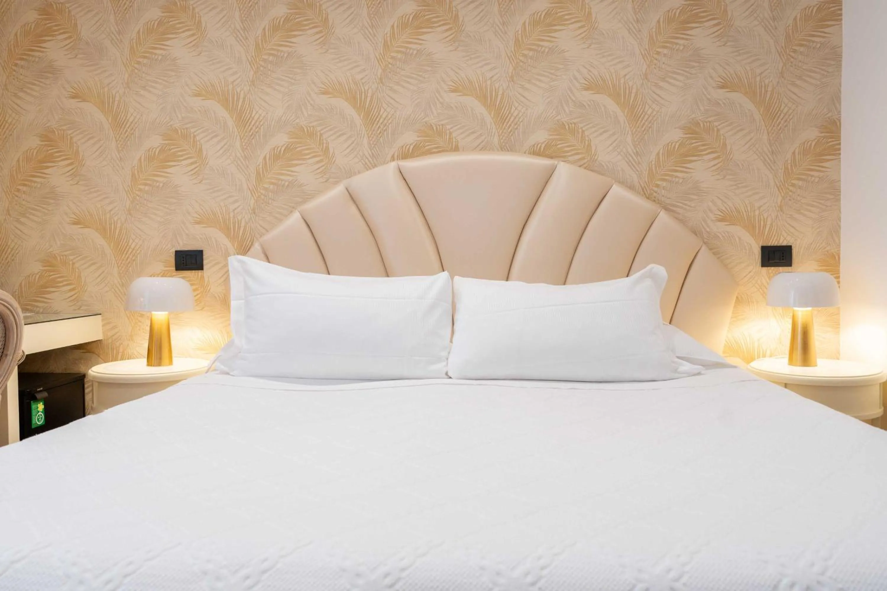 Bed in Hotel Florida Lerici