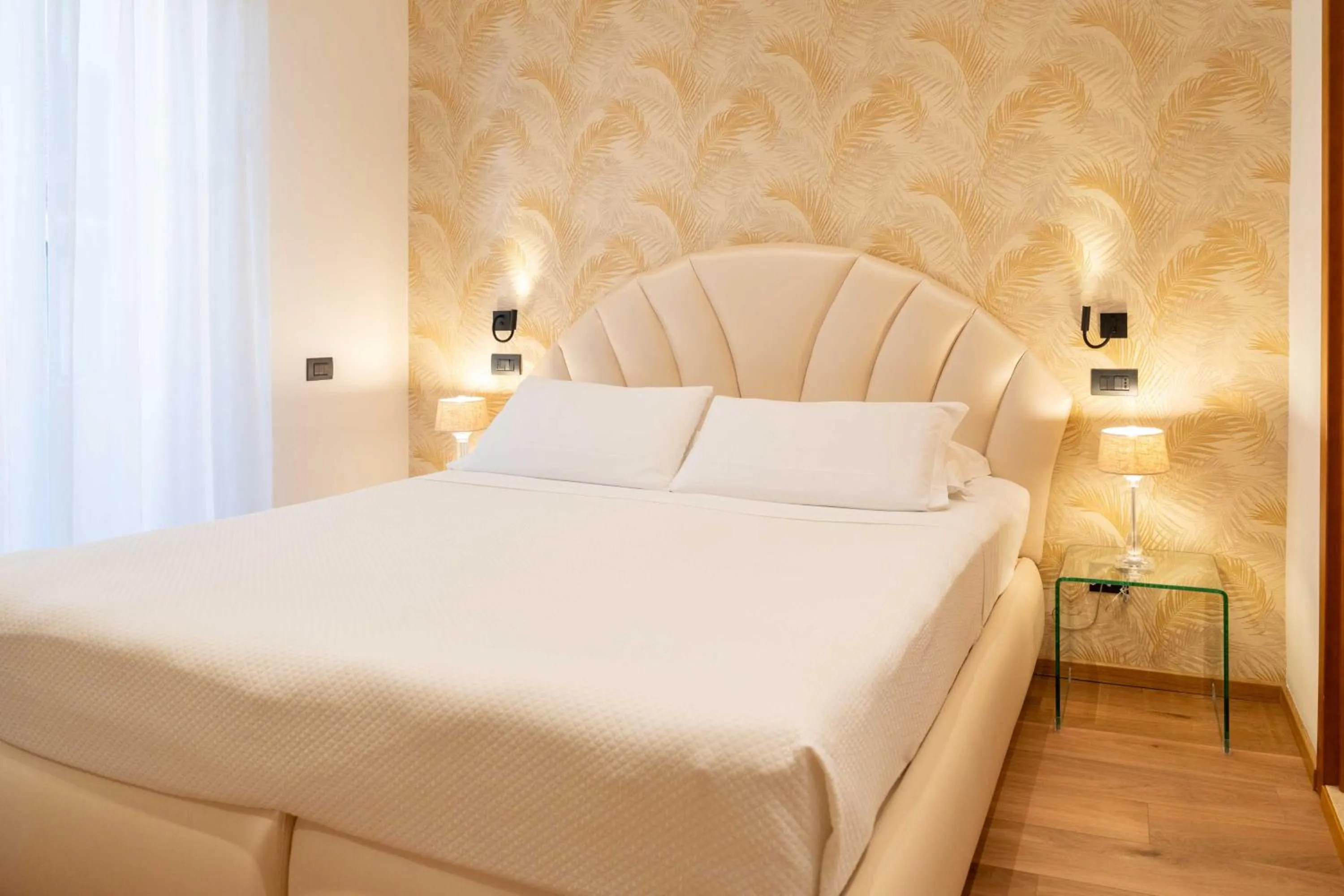 Bed in Hotel Florida Lerici