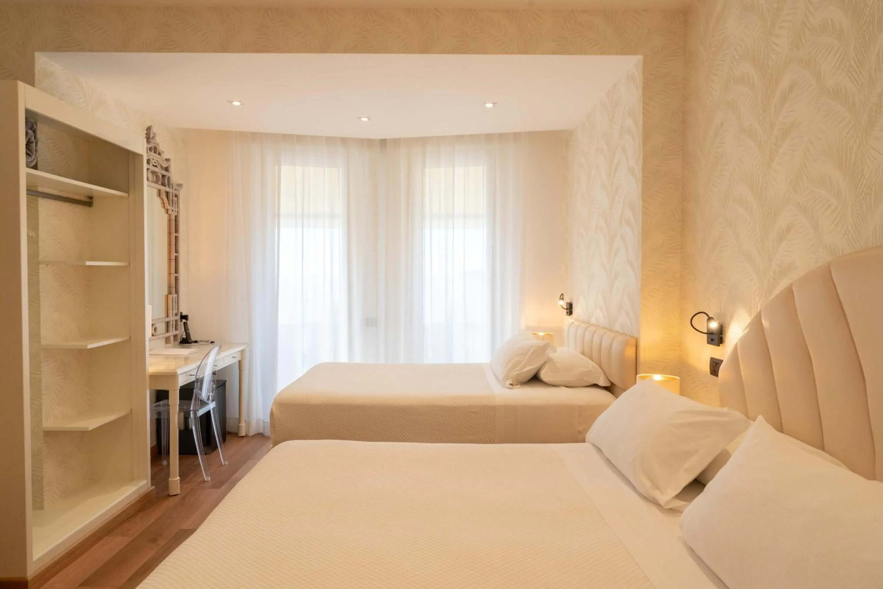 Bed in Hotel Florida Lerici