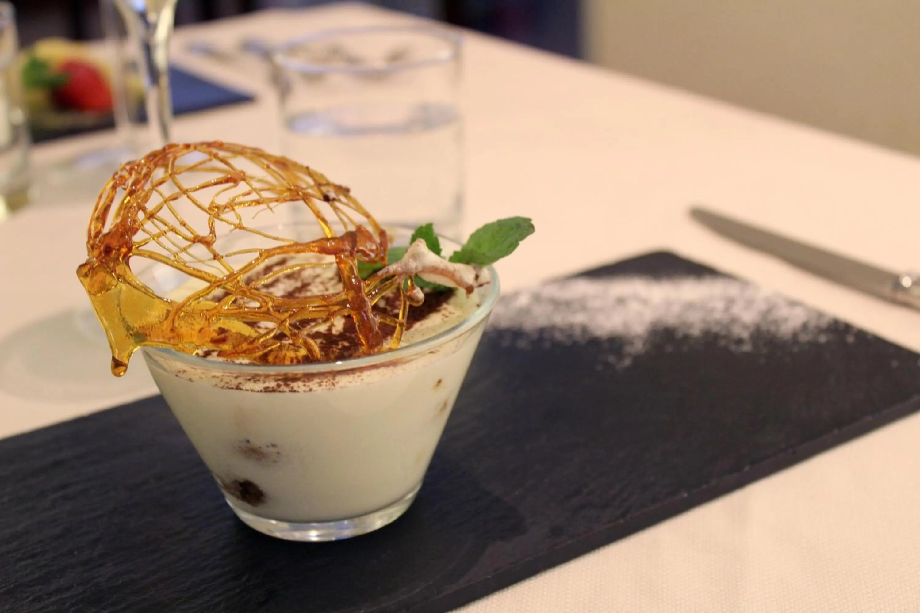 Food close-up in Hotel Master