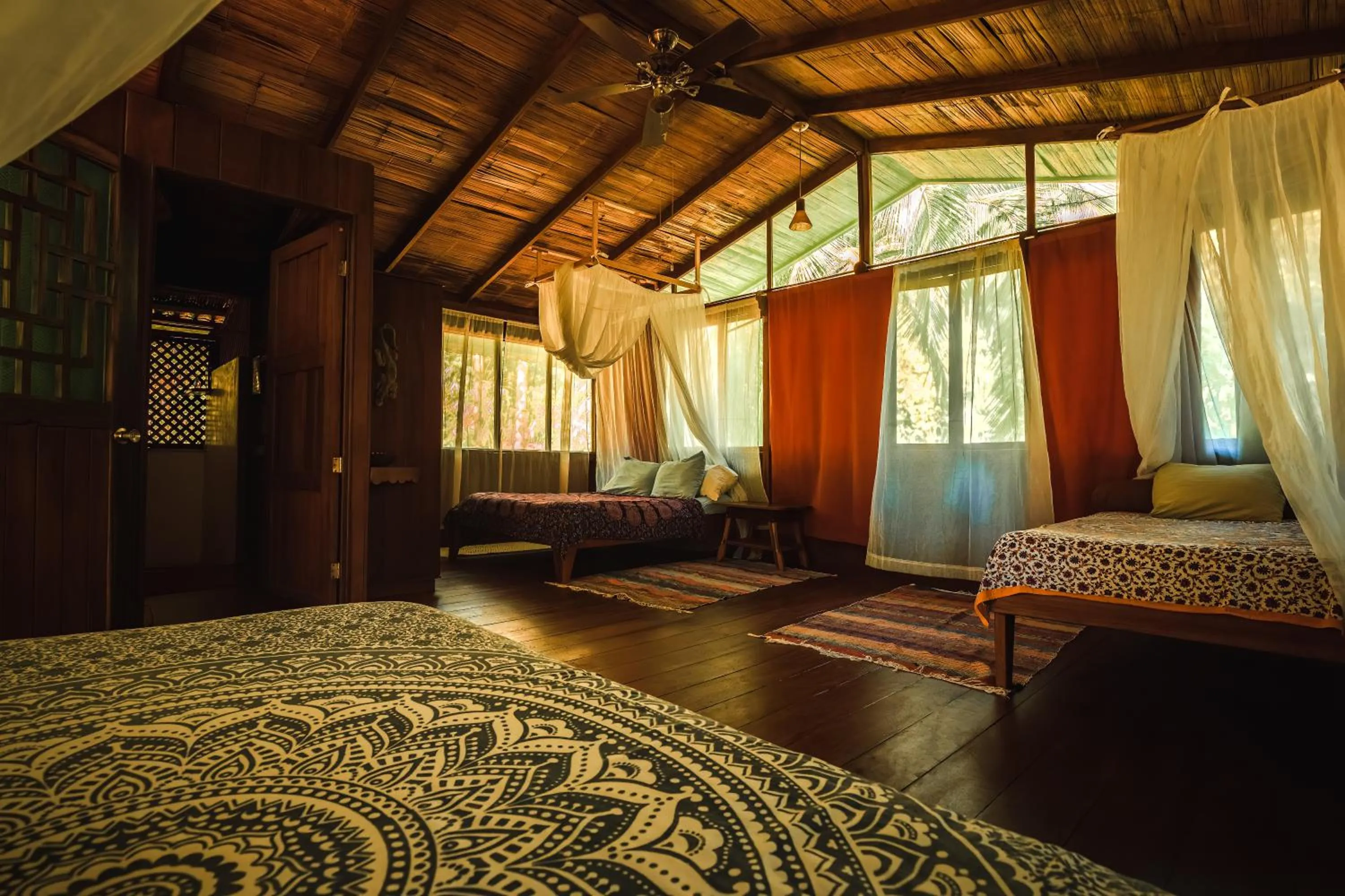 Bed in Ocean Forest Ecolodge